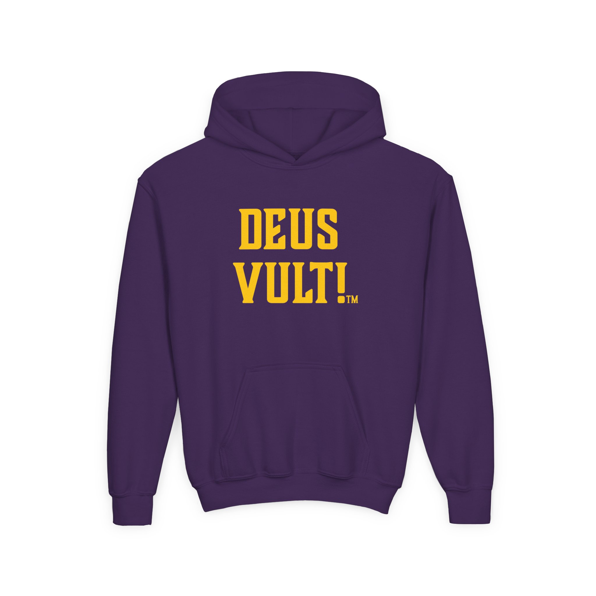 Youth Hoodie — "Deus Vult" Religious Graphic Pullover - Image 41