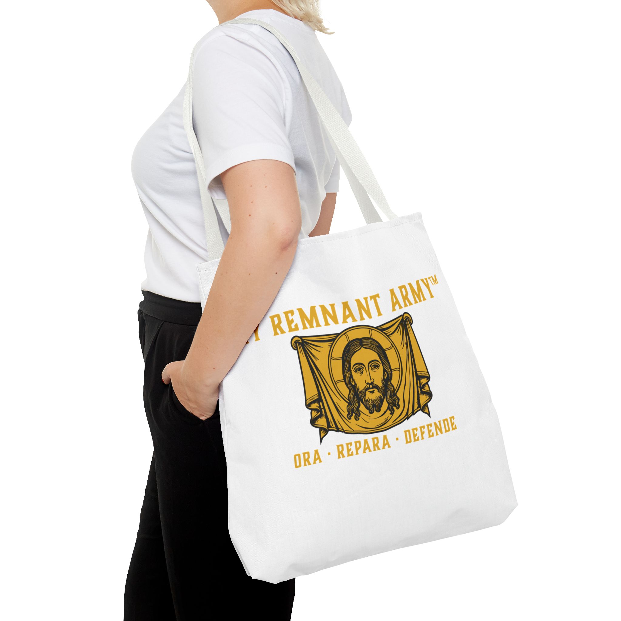 Deus Vult Tote Bag — "My Remnant Army" Christian Crusader Print - Image 12