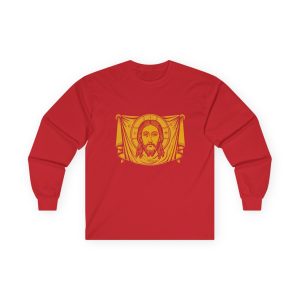 Long Sleeve Tee — 'My Remnant Army' Gold Icon Graphic