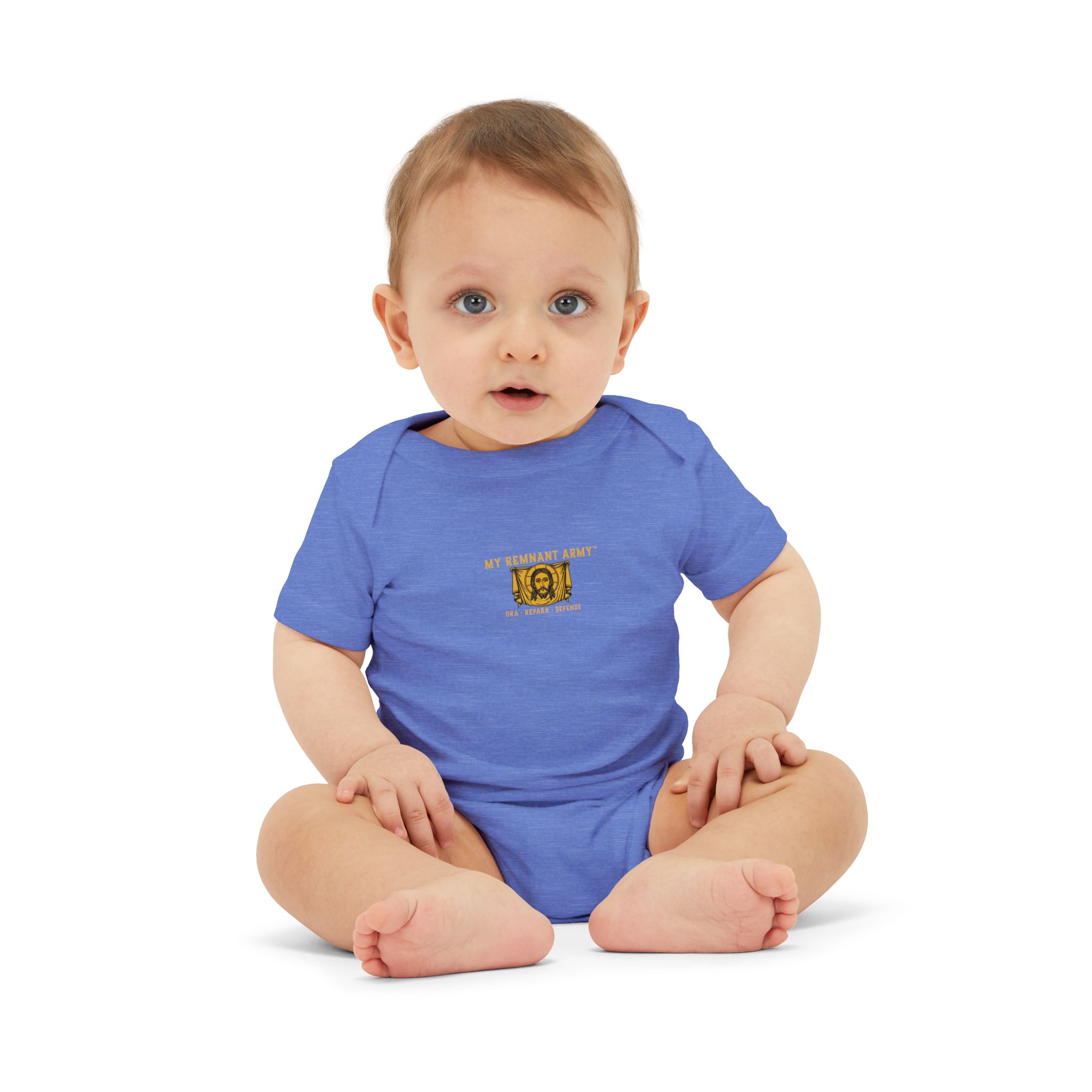 Infant Onesie – 'Deus Vult' Vintage Icon Baby Bodysuit - Image 31