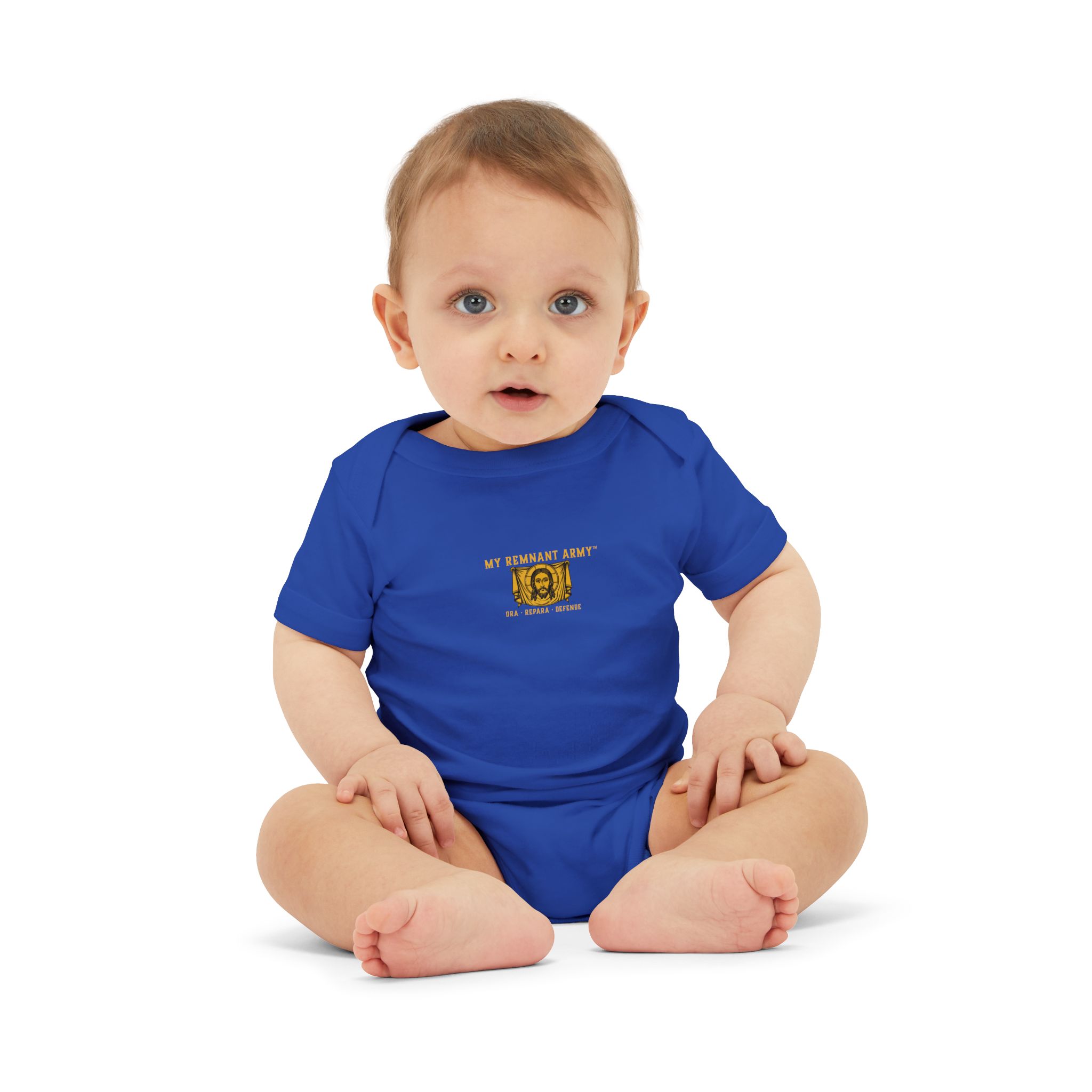 Infant Onesie – 'Deus Vult' Vintage Icon Baby Bodysuit - Image 35