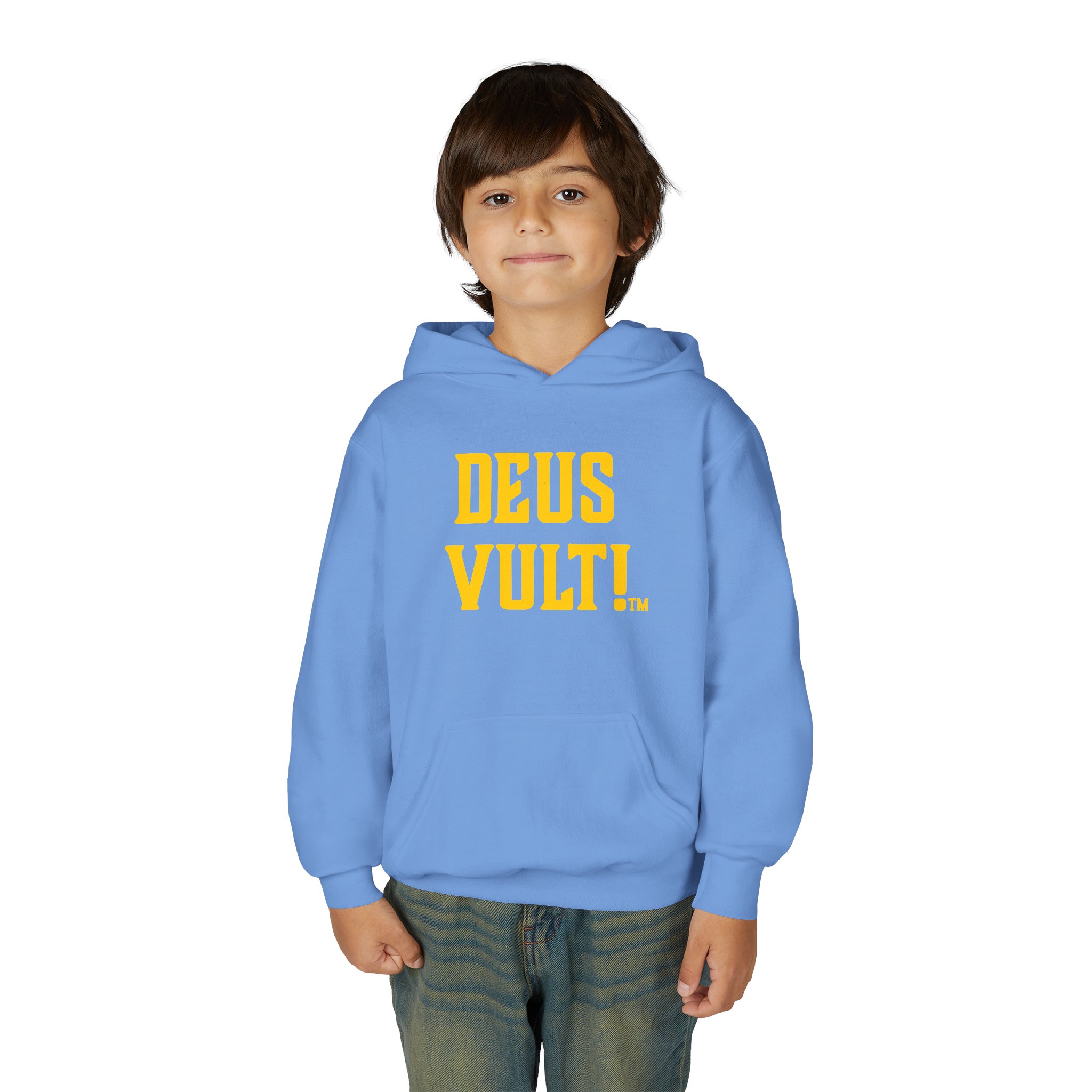 Youth Hoodie — "Deus Vult" Religious Graphic Pullover - Image 31