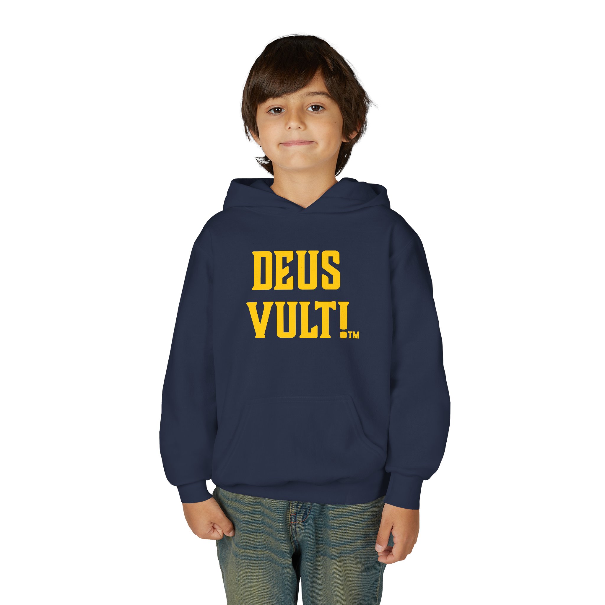 Youth Hoodie — "Deus Vult" Religious Graphic Pullover - Image 39