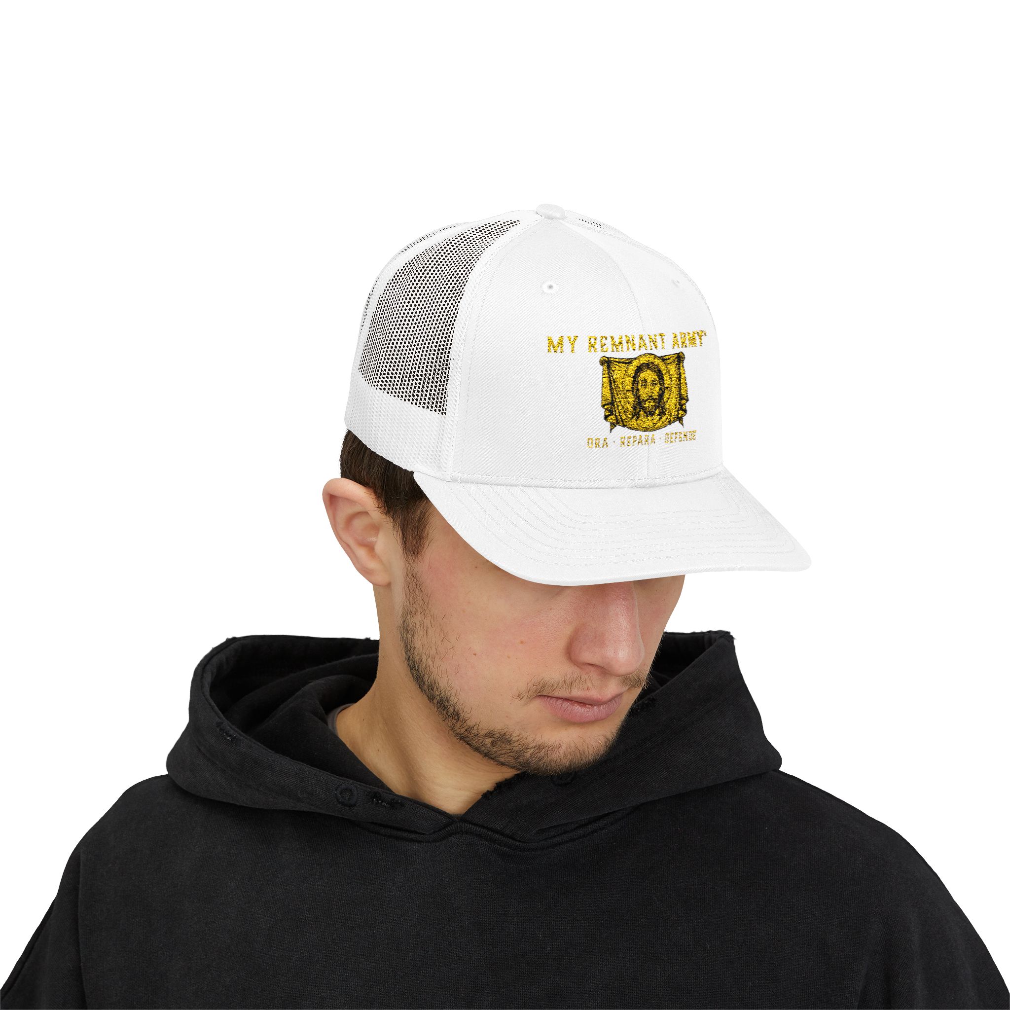 Trucker Cap — 'My Strength Story' Gold Foil Graphic - Image 7