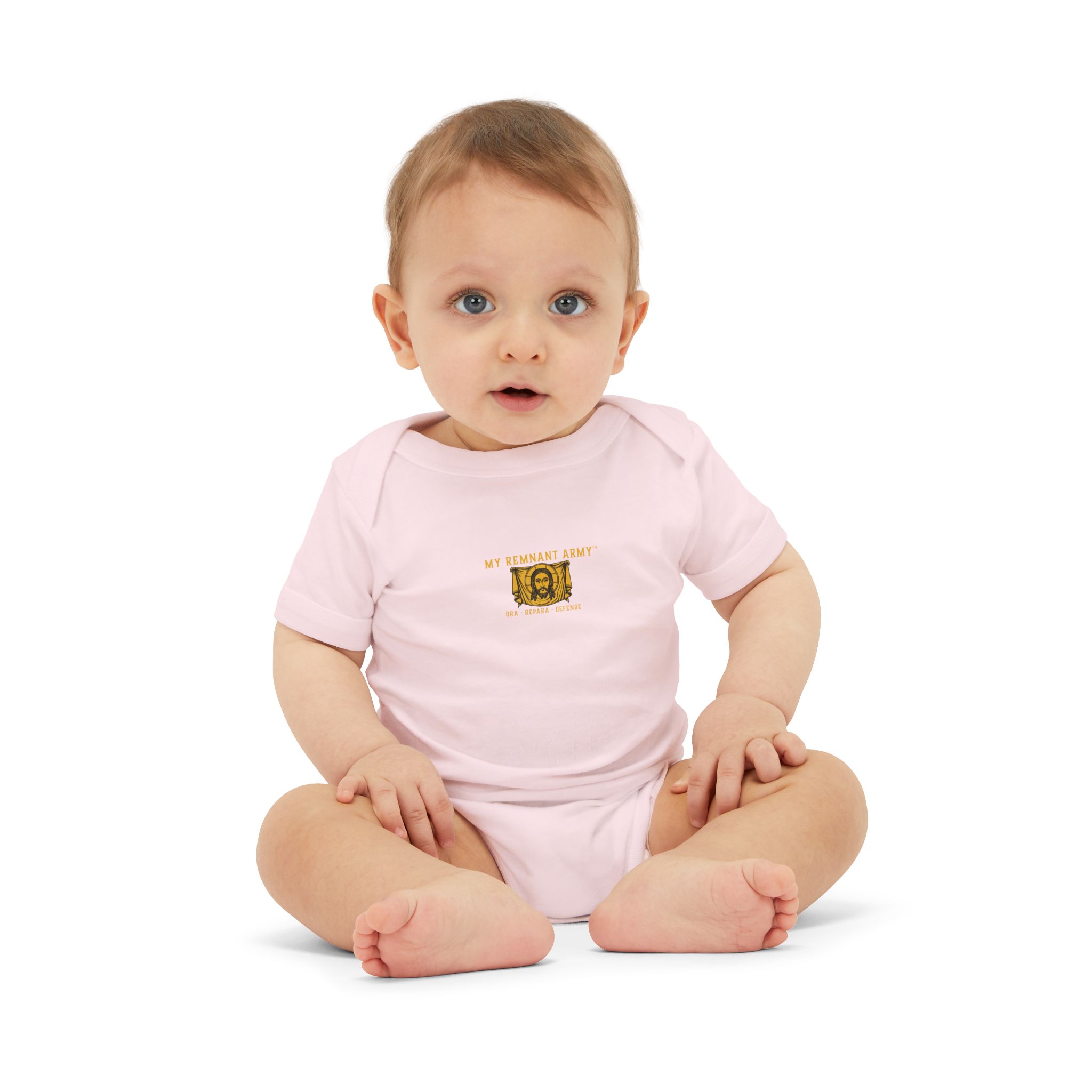 Infant Onesie – 'Deus Vult' Vintage Icon Baby Bodysuit - Image 47