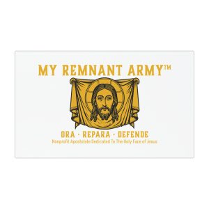 Car Magnet - "My Remnant Army" Jesus Face Religious Magnetic Decal