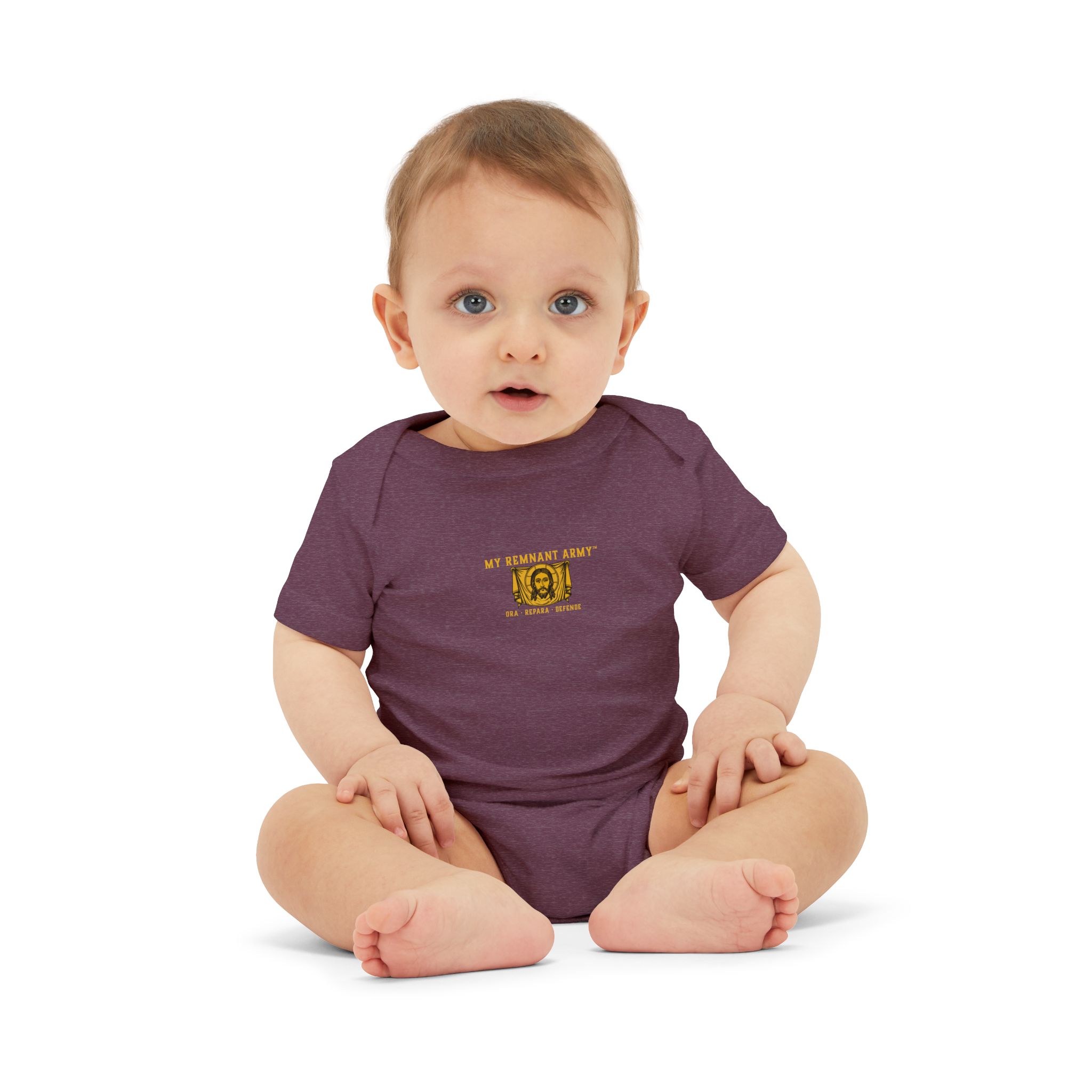 Infant Onesie – 'Deus Vult' Vintage Icon Baby Bodysuit - Image 51