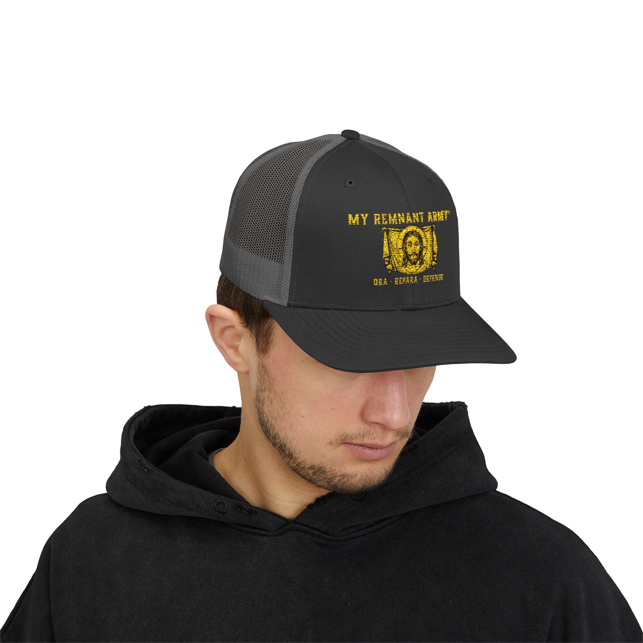 Trucker Cap — 'My Strength Story' Gold Foil Graphic - Image 27