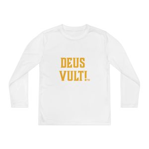 Youth Long Sleeve Tee — "DEUS VULT" Catholic/My Remnant Army Graphic