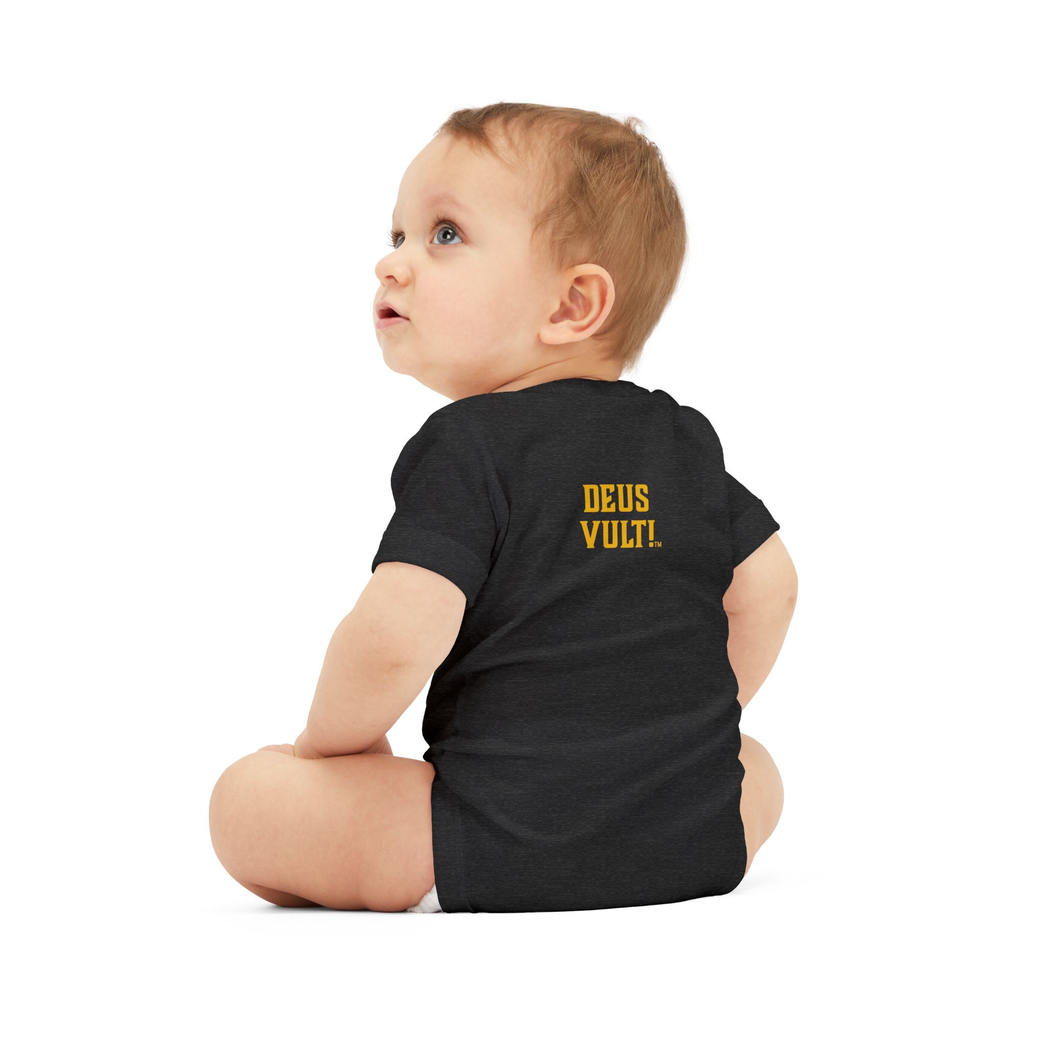 Infant Onesie – 'Deus Vult' Vintage Icon Baby Bodysuit - Image 40