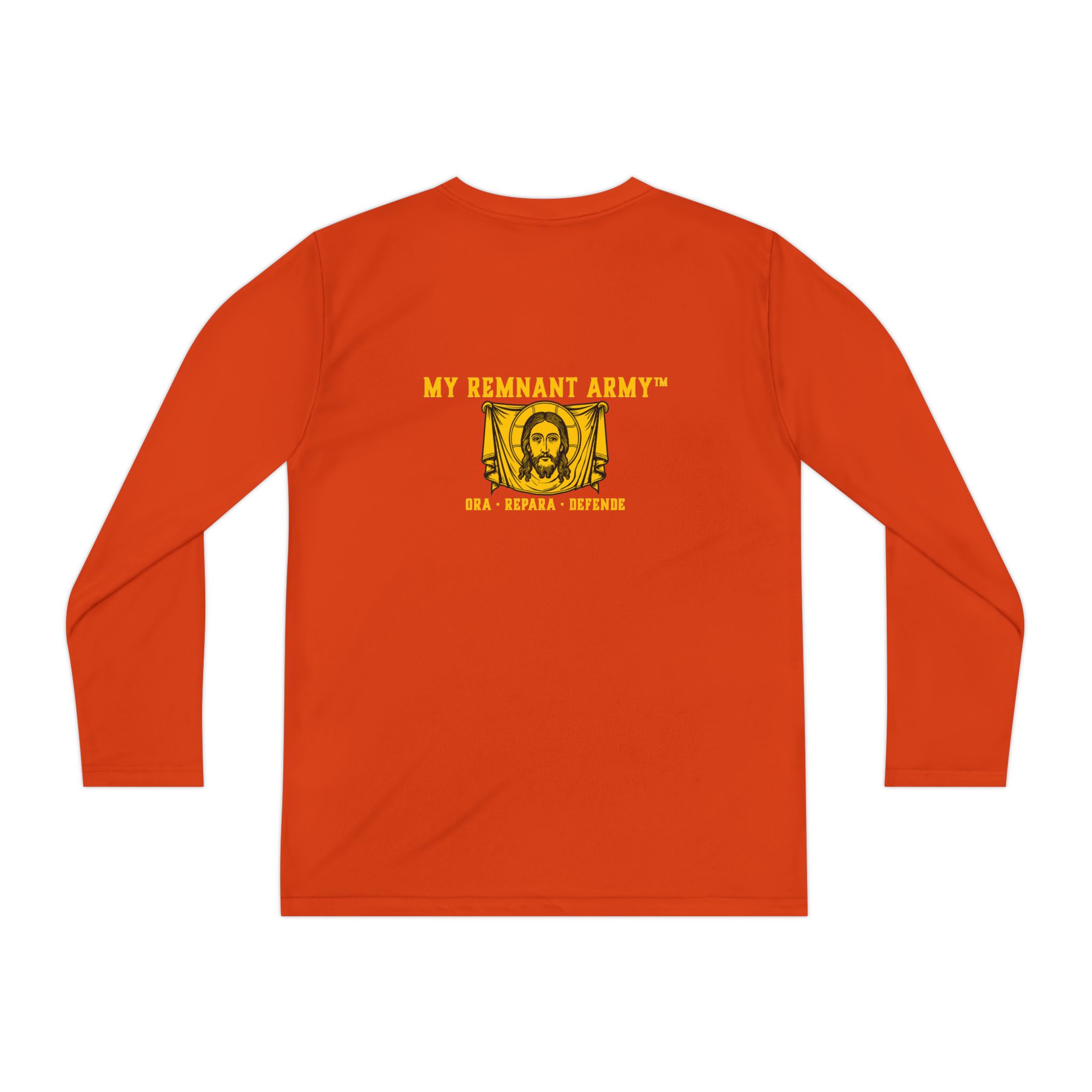 Youth Long Sleeve Tee — "DEUS VULT" Catholic/My Remnant Army Graphic - Image 22