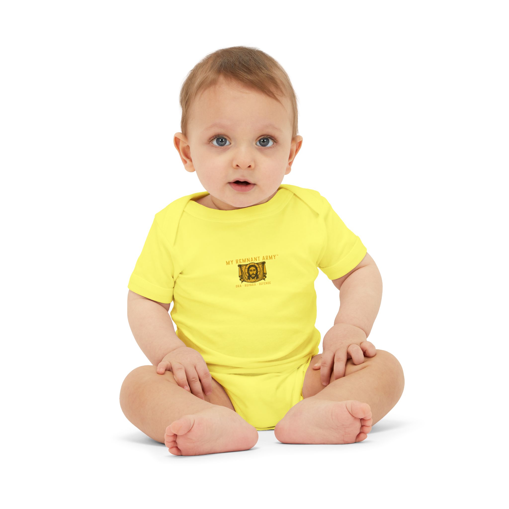 Infant Onesie – 'Deus Vult' Vintage Icon Baby Bodysuit - Image 23