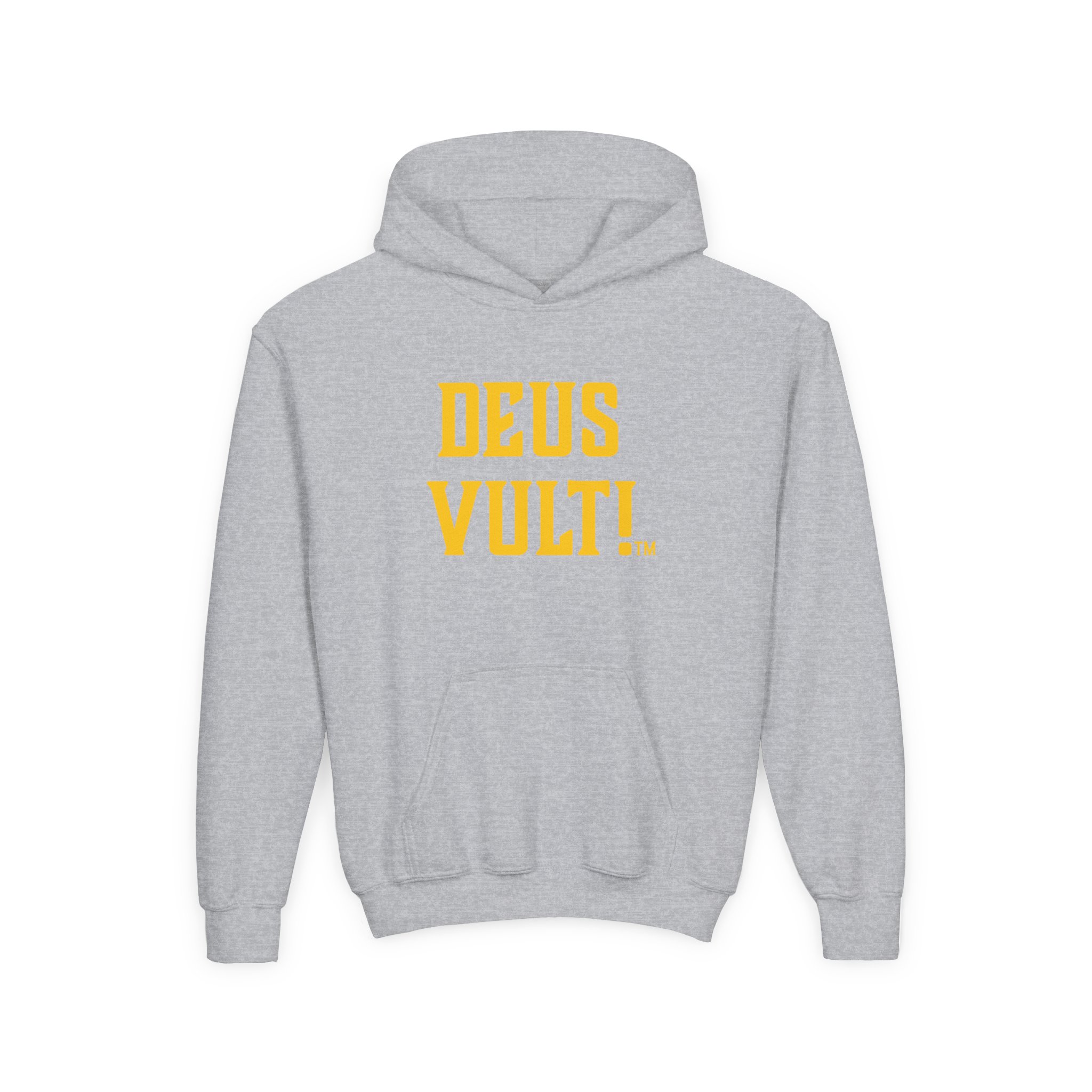 Youth Hoodie — "Deus Vult" Religious Graphic Pullover - Image 9