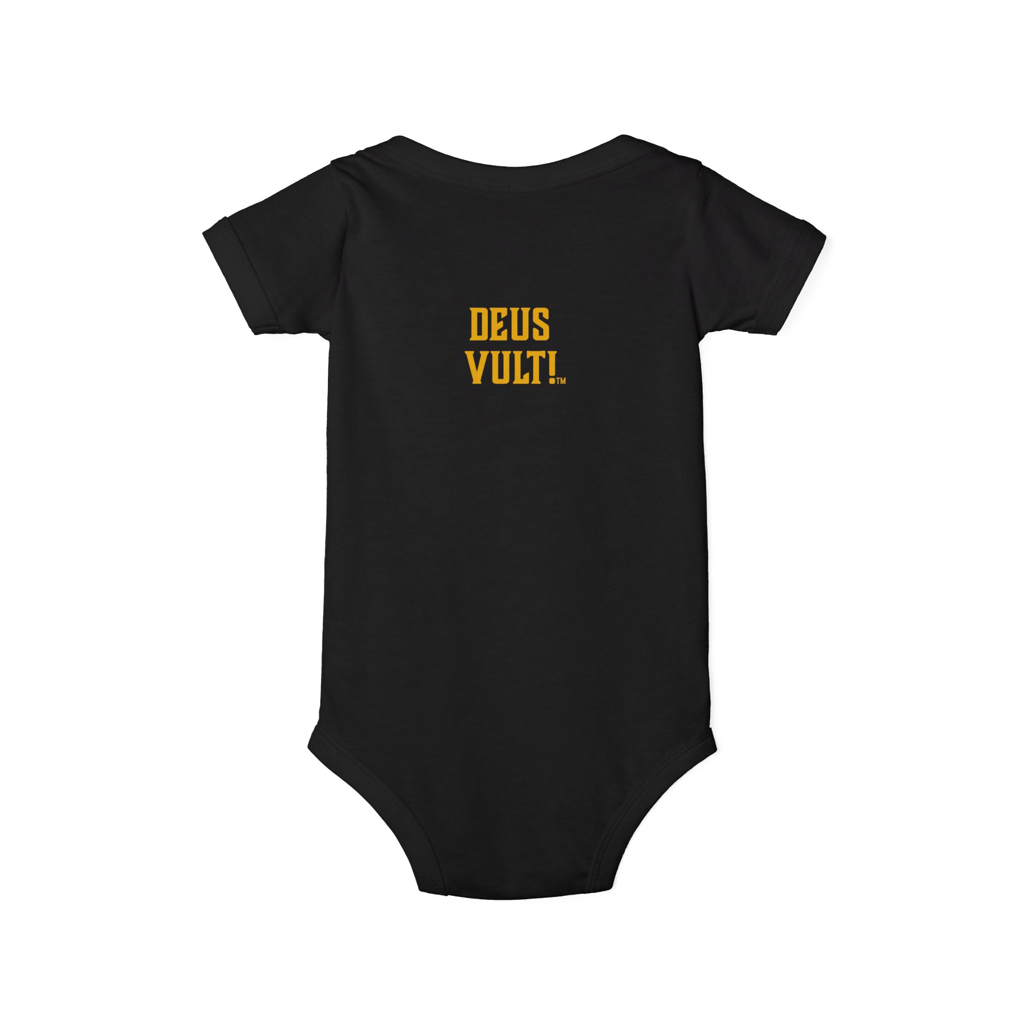 Infant Onesie – 'Deus Vult' Vintage Icon Baby Bodysuit - Image 10