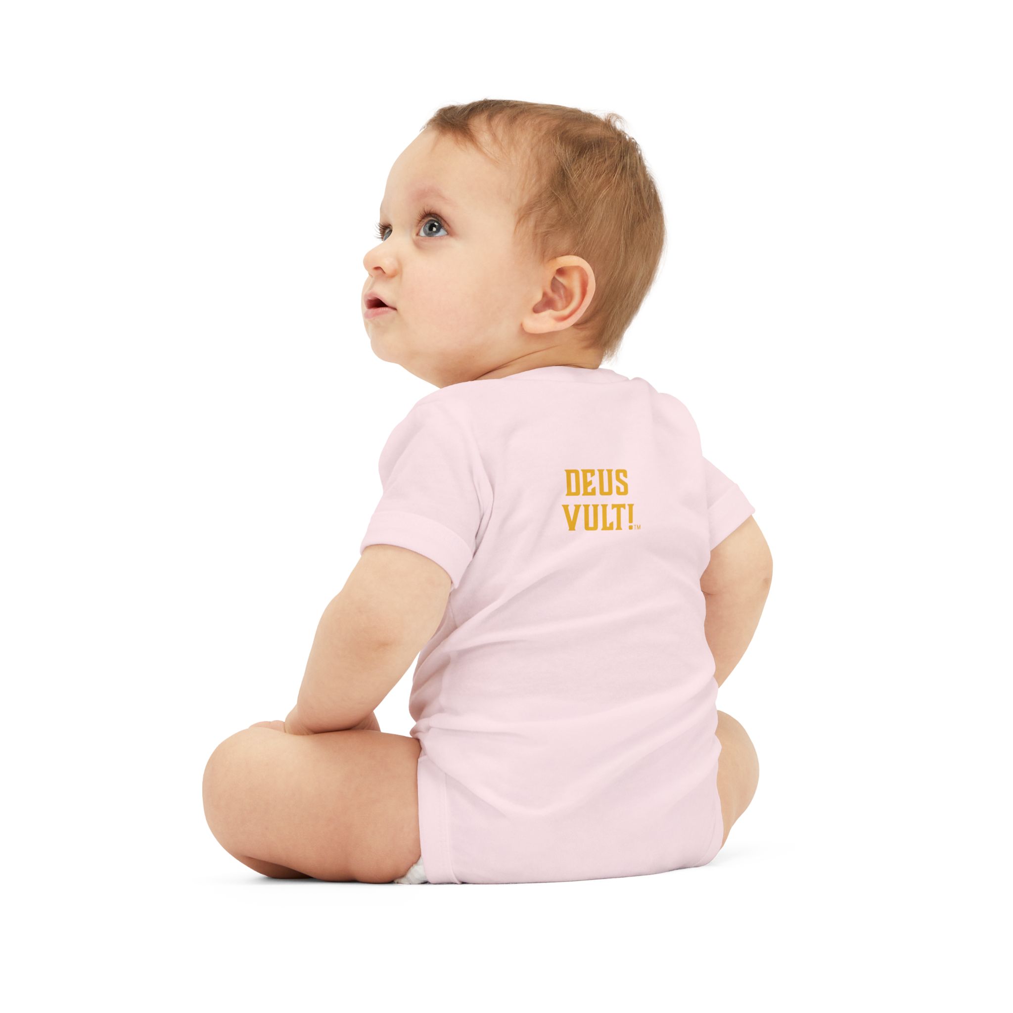 Infant Onesie – 'Deus Vult' Vintage Icon Baby Bodysuit - Image 48