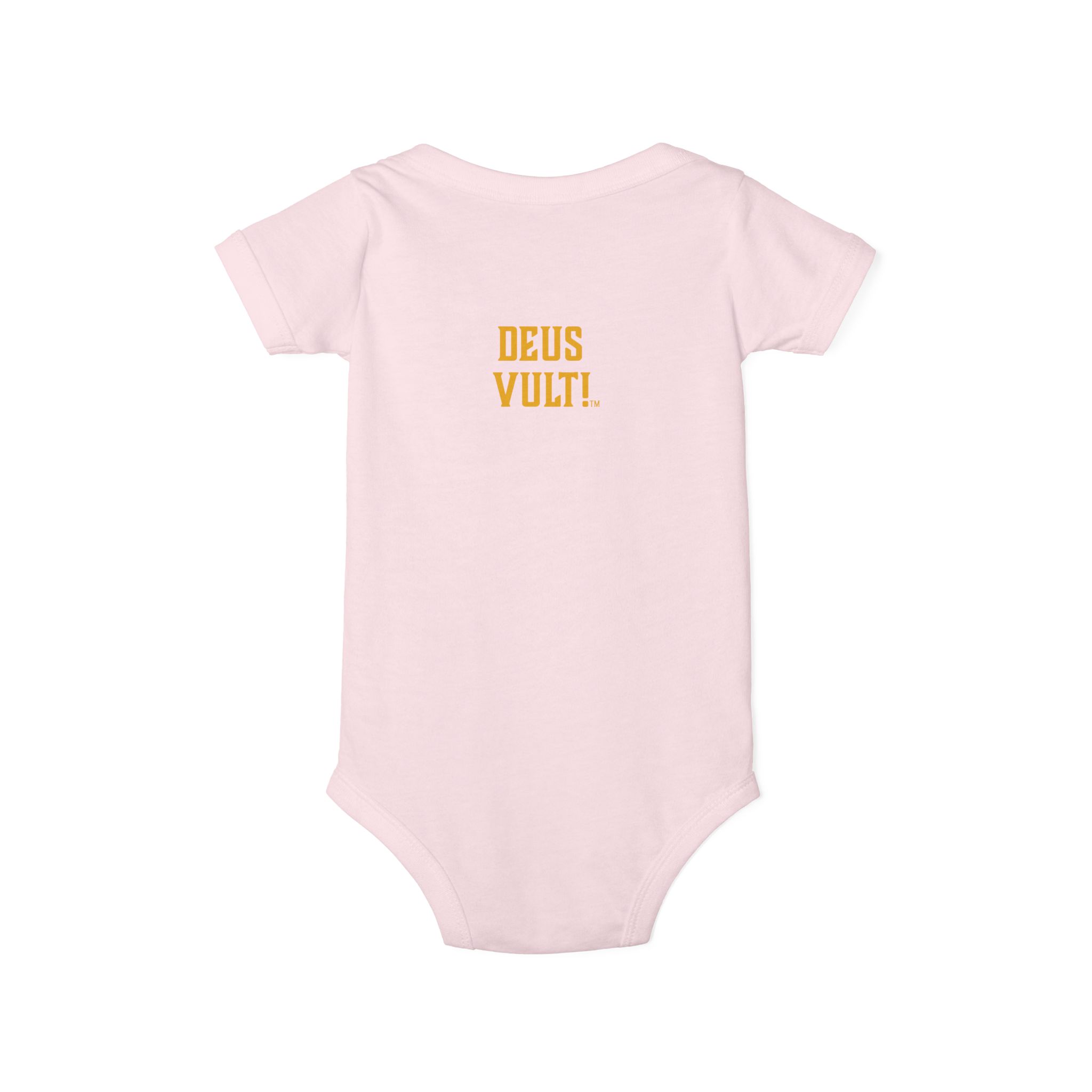 Infant Onesie – 'Deus Vult' Vintage Icon Baby Bodysuit - Image 46