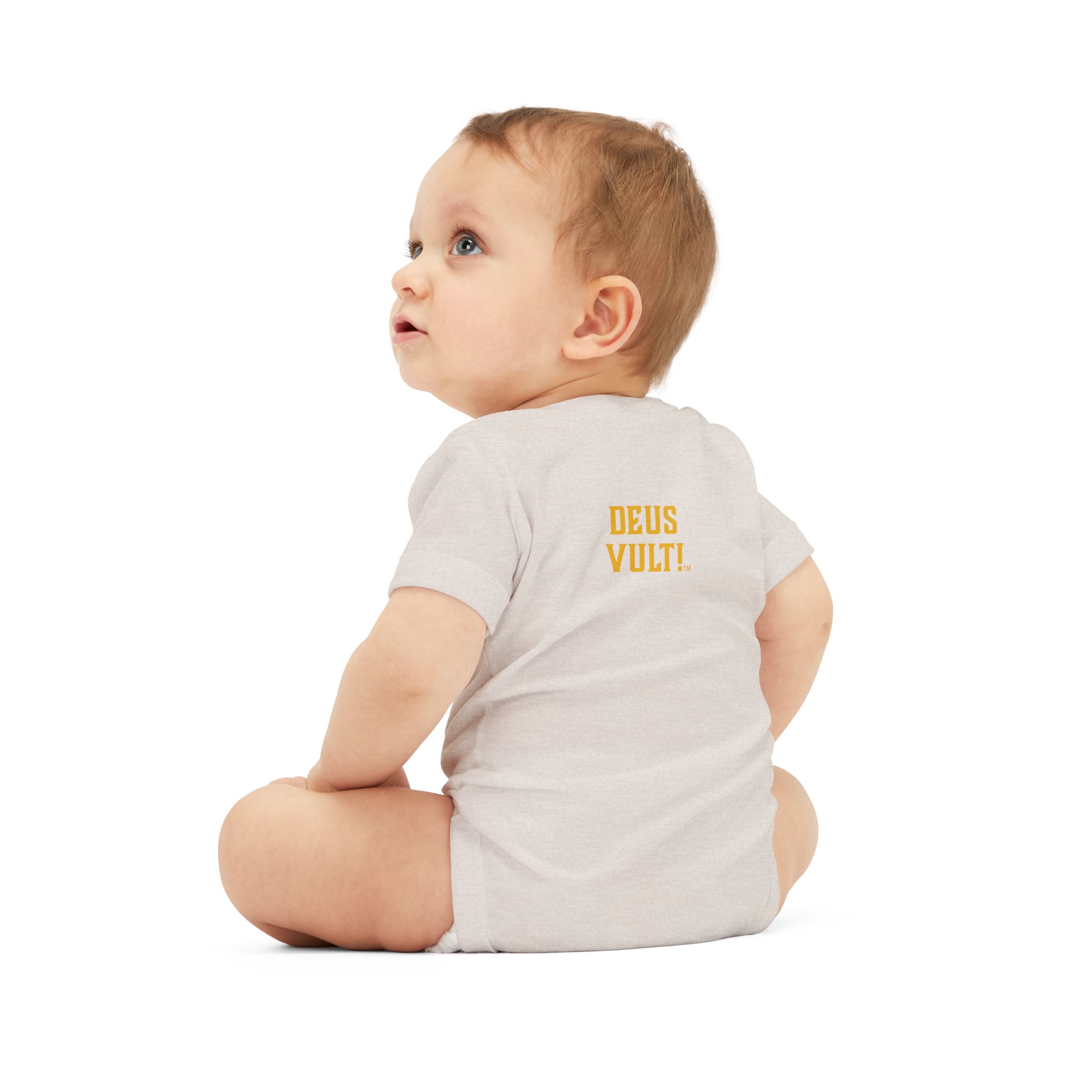 Infant Onesie – 'Deus Vult' Vintage Icon Baby Bodysuit - Image 20