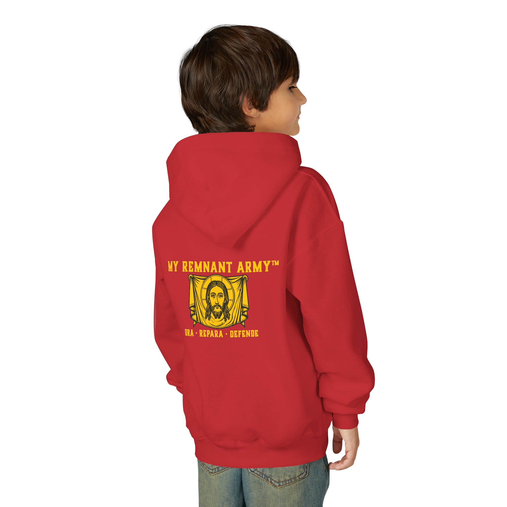 Youth Hoodie — "Deus Vult" Religious Graphic Pullover - Image 52
