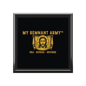 Jewelry Box — My Remnant Army Religious Keepsake Box (Ora • Repara • Defende)