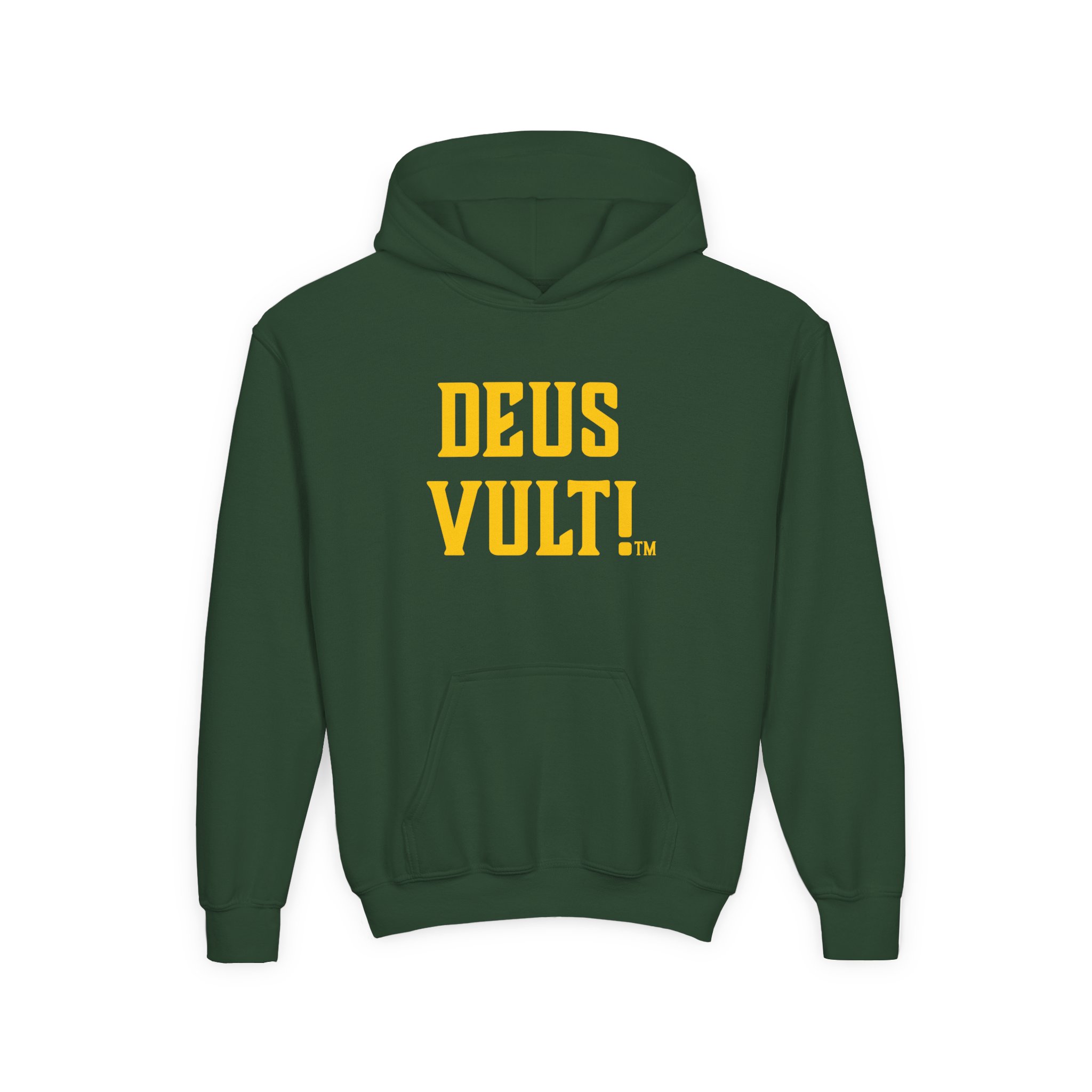 Youth Hoodie — "Deus Vult" Religious Graphic Pullover - Image 21