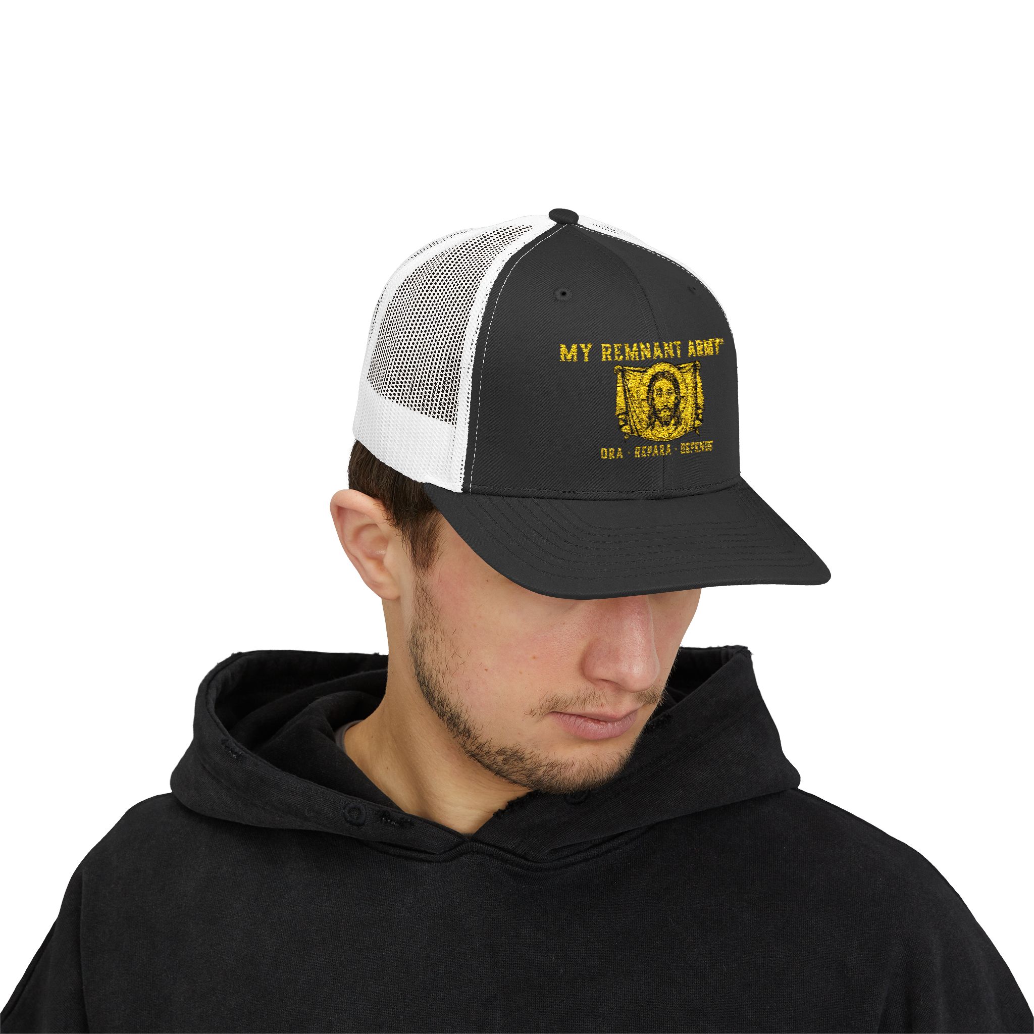 Trucker Cap — 'My Strength Story' Gold Foil Graphic - Image 31