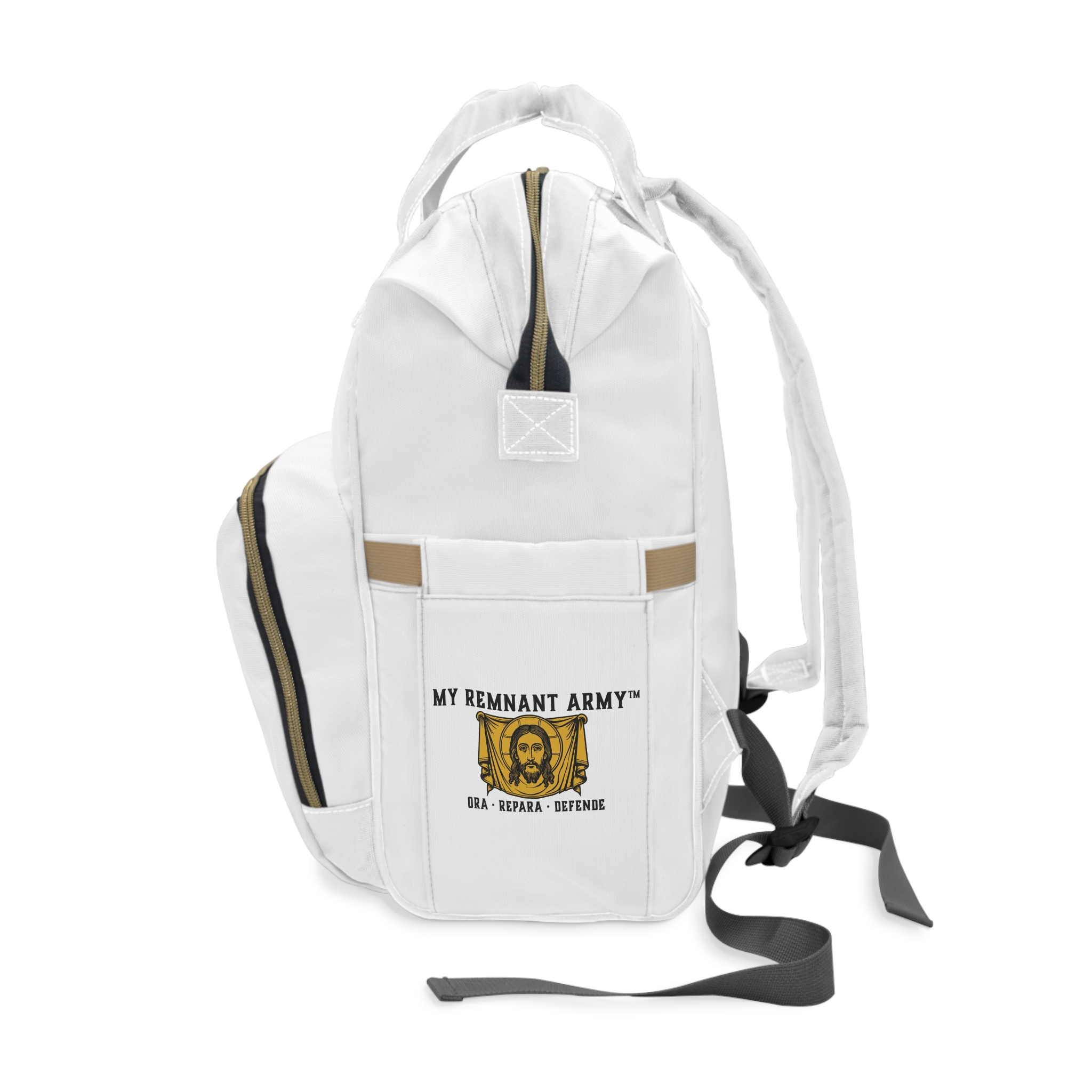 Deus Vult! Multifunctional Diaper Backpack — Tactical Baby Travel Bag - Image 3