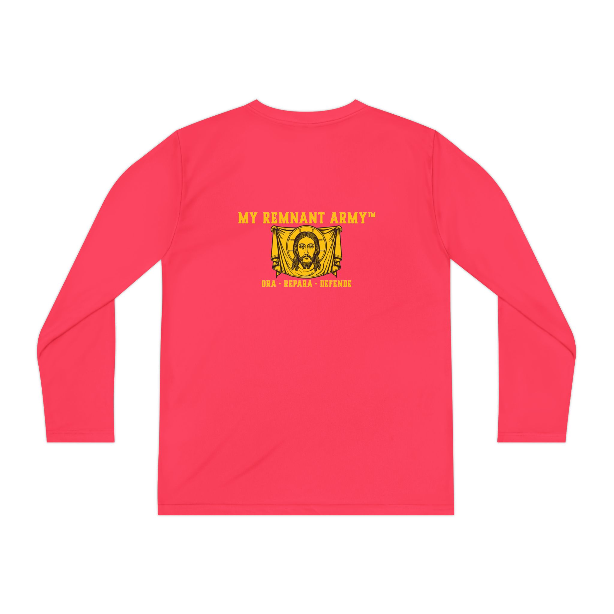 Youth Long Sleeve Tee — "DEUS VULT" Catholic/My Remnant Army Graphic - Image 58
