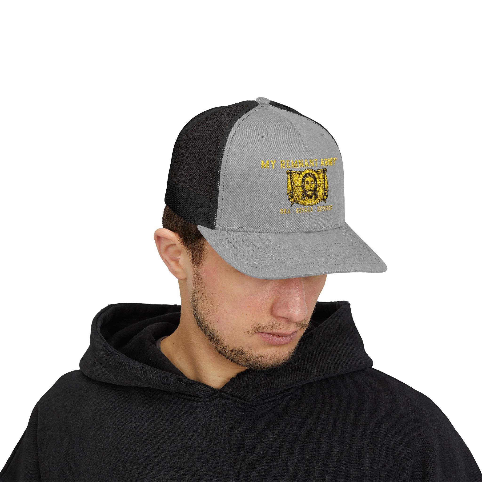Trucker Cap — 'My Strength Story' Gold Foil Graphic - Image 39