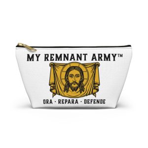 My Remnant Army Accessory Pouch — "Deus Vult" Warrior Zip Cosmetic Bag