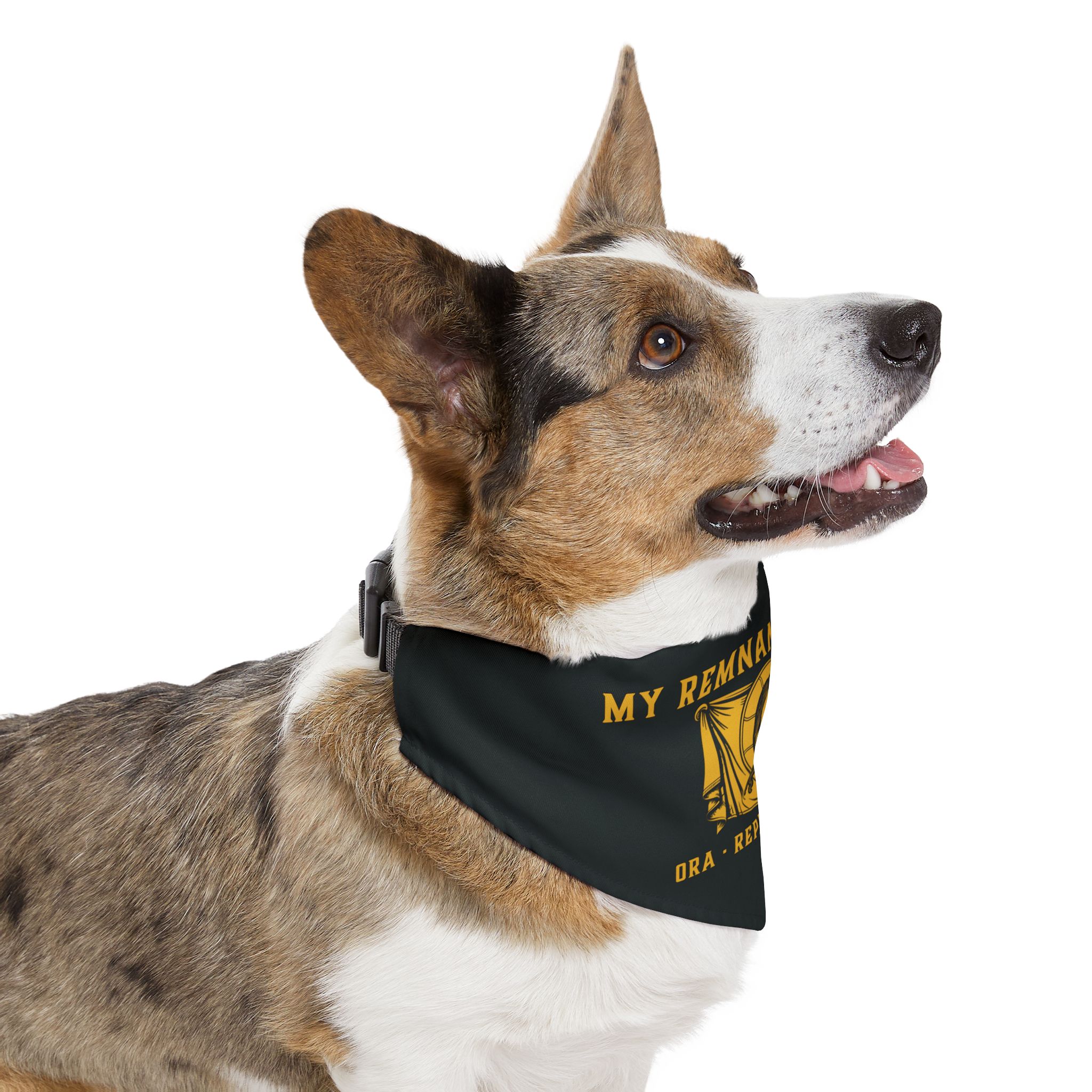My Remnant Army Pet Bandana Collar — "Ora · Repara · Defende" Dog Collar Bandana - Image 2