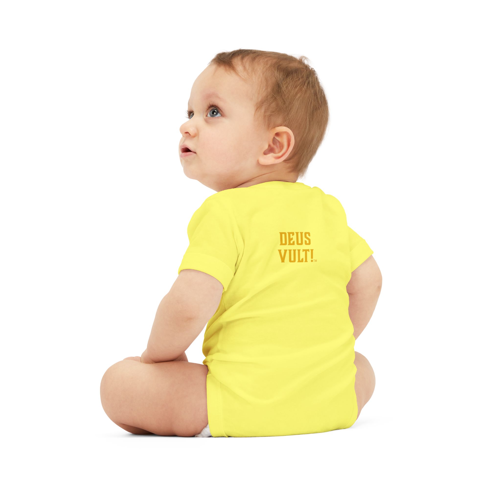 Infant Onesie – 'Deus Vult' Vintage Icon Baby Bodysuit - Image 24