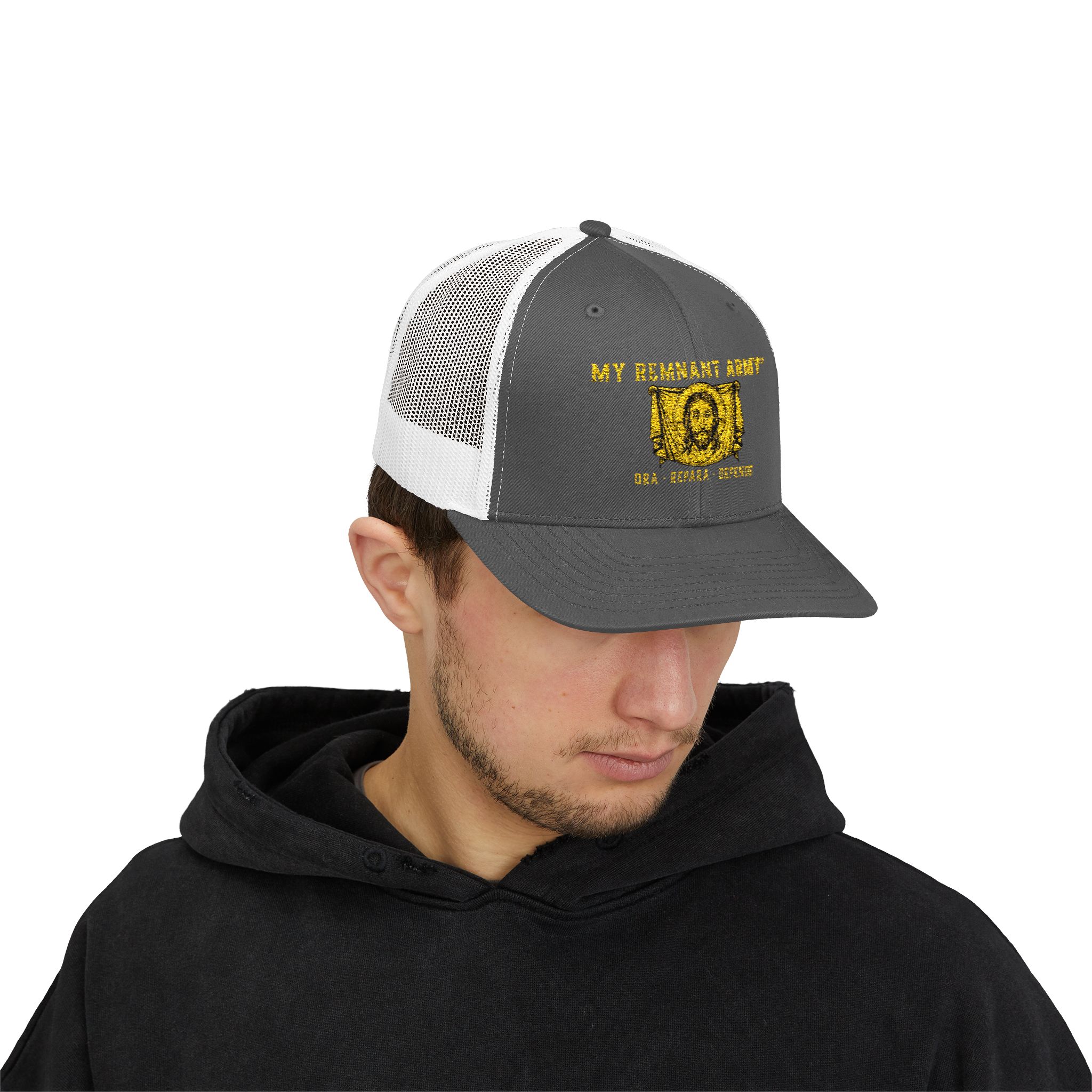 Trucker Cap — 'My Strength Story' Gold Foil Graphic - Image 19