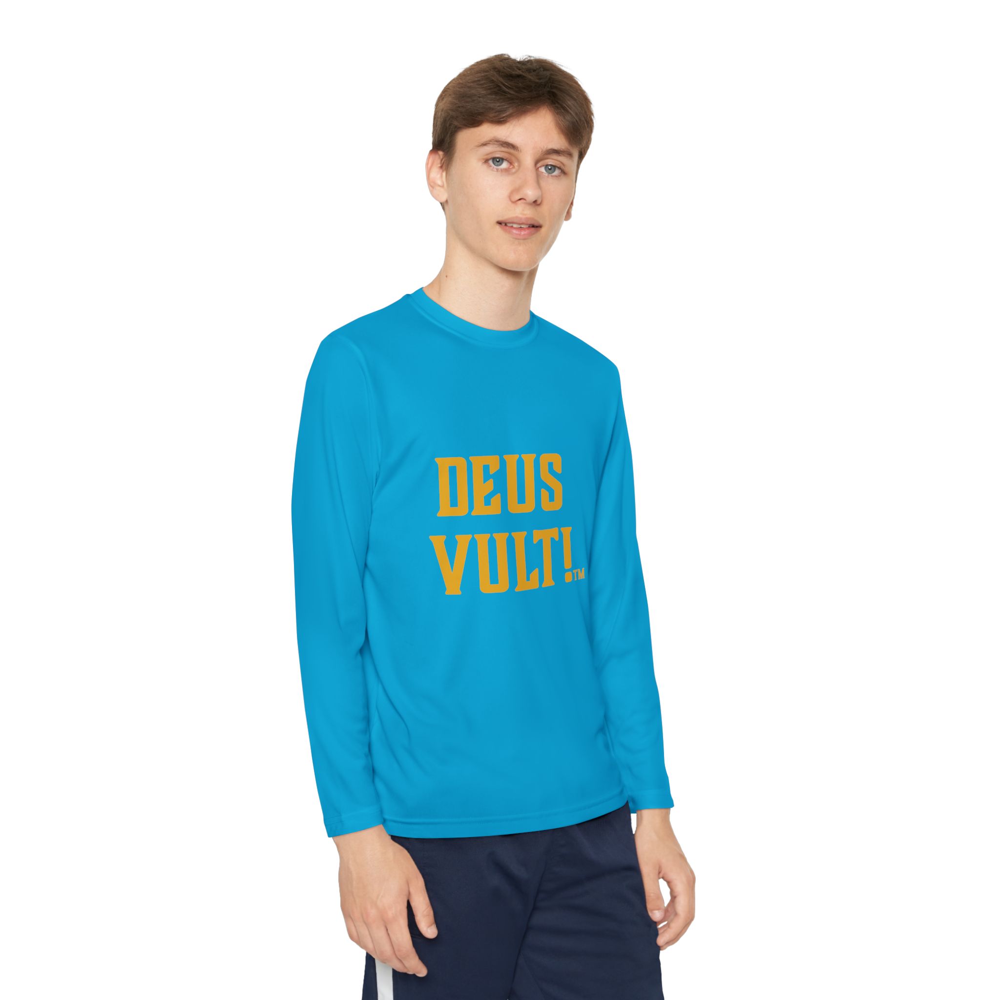 Youth Long Sleeve Tee — "DEUS VULT" Catholic/My Remnant Army Graphic - Image 31