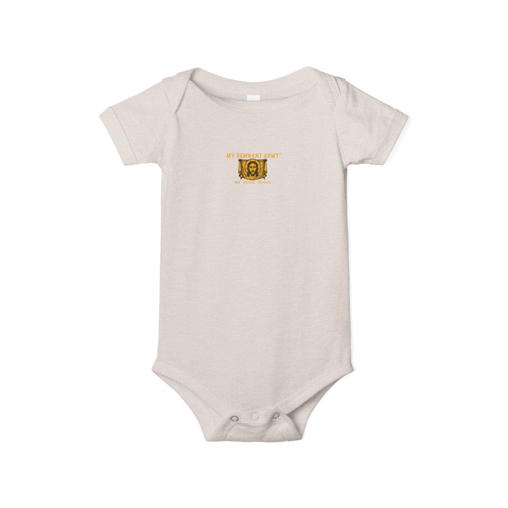 Infant Onesie – 'Deus Vult' Vintage Icon Baby Bodysuit - Image 17