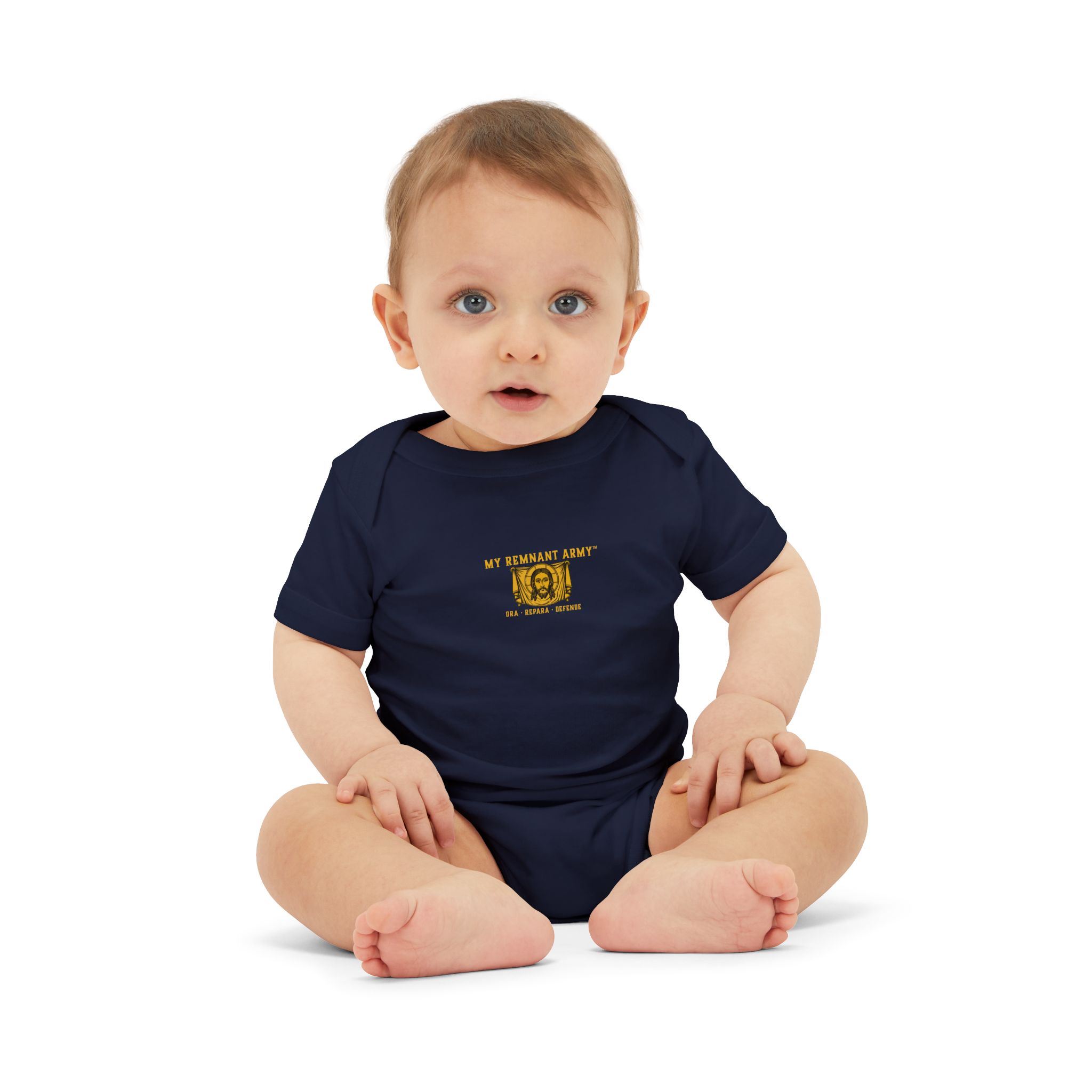 Infant Onesie – 'Deus Vult' Vintage Icon Baby Bodysuit - Image 43