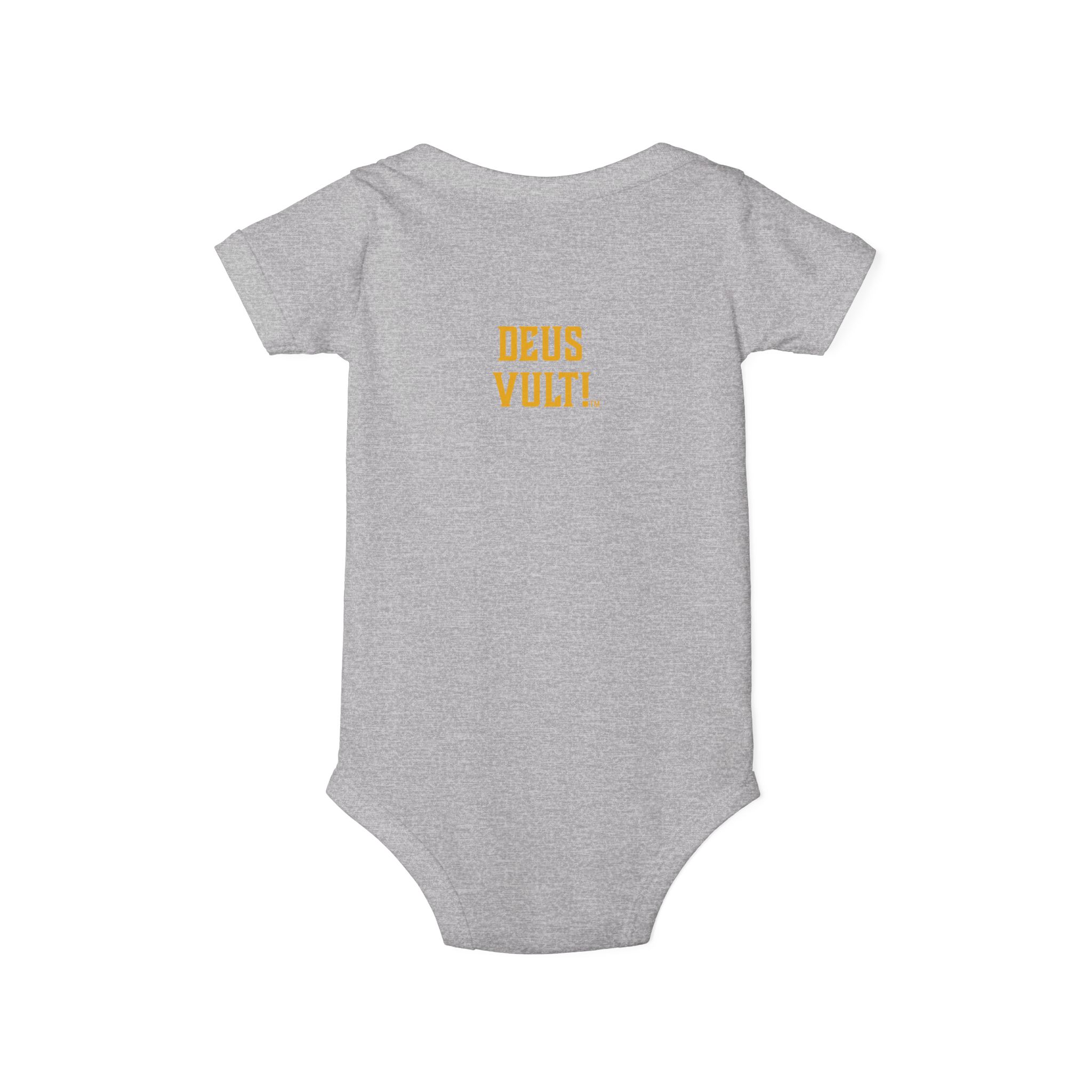 Infant Onesie – 'Deus Vult' Vintage Icon Baby Bodysuit - Image 26