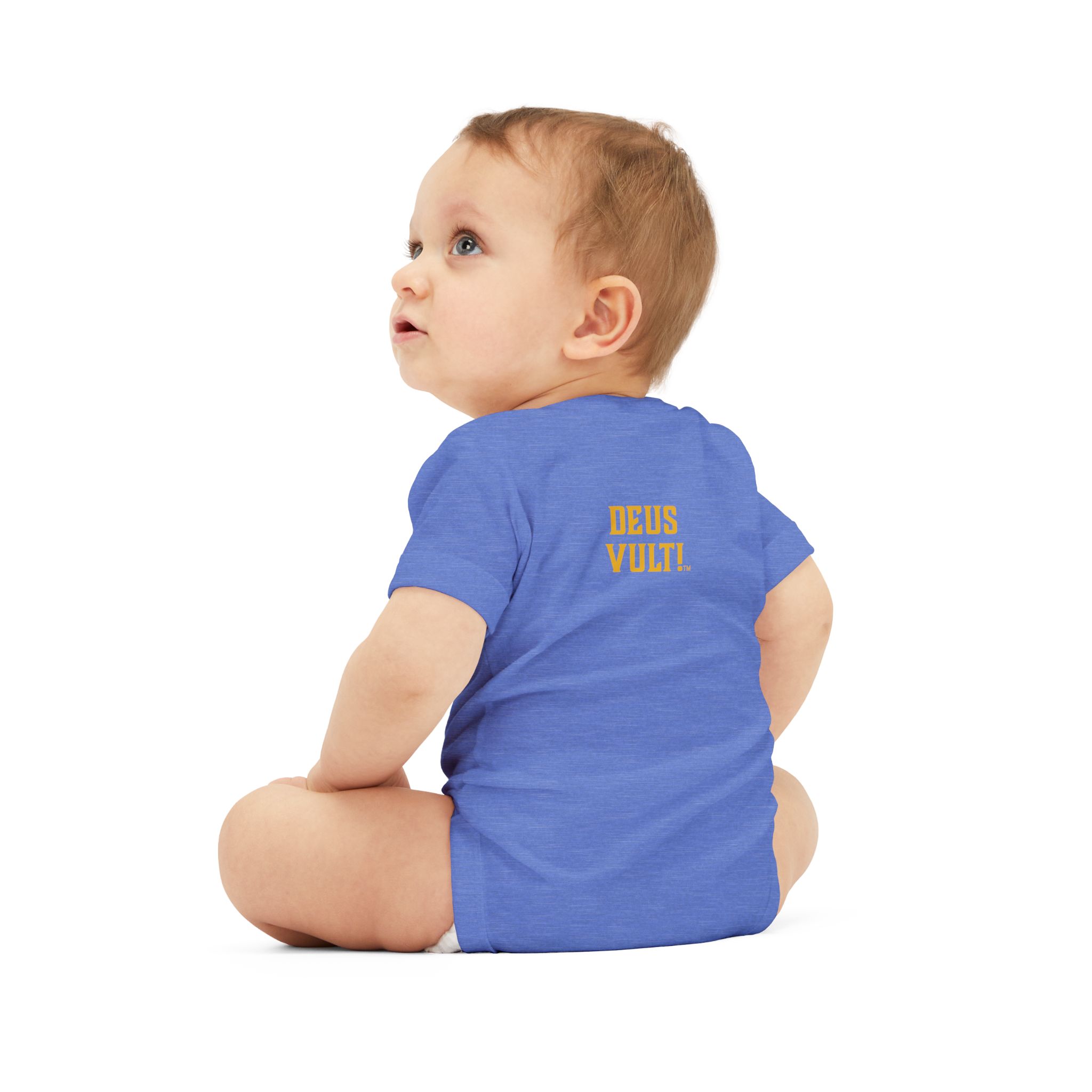 Infant Onesie – 'Deus Vult' Vintage Icon Baby Bodysuit - Image 32
