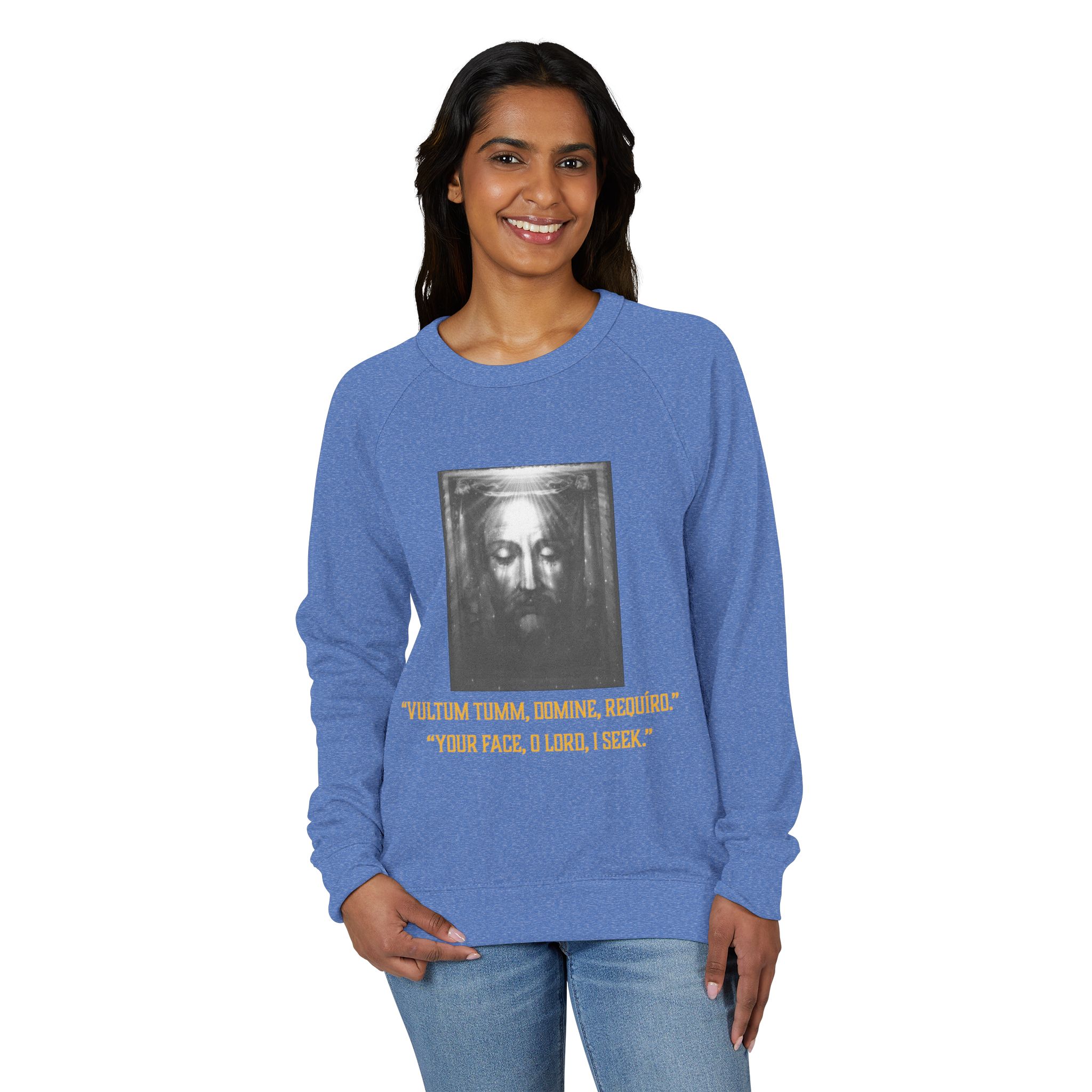 Unisex French Terry Raglan Crewneck - Image 11