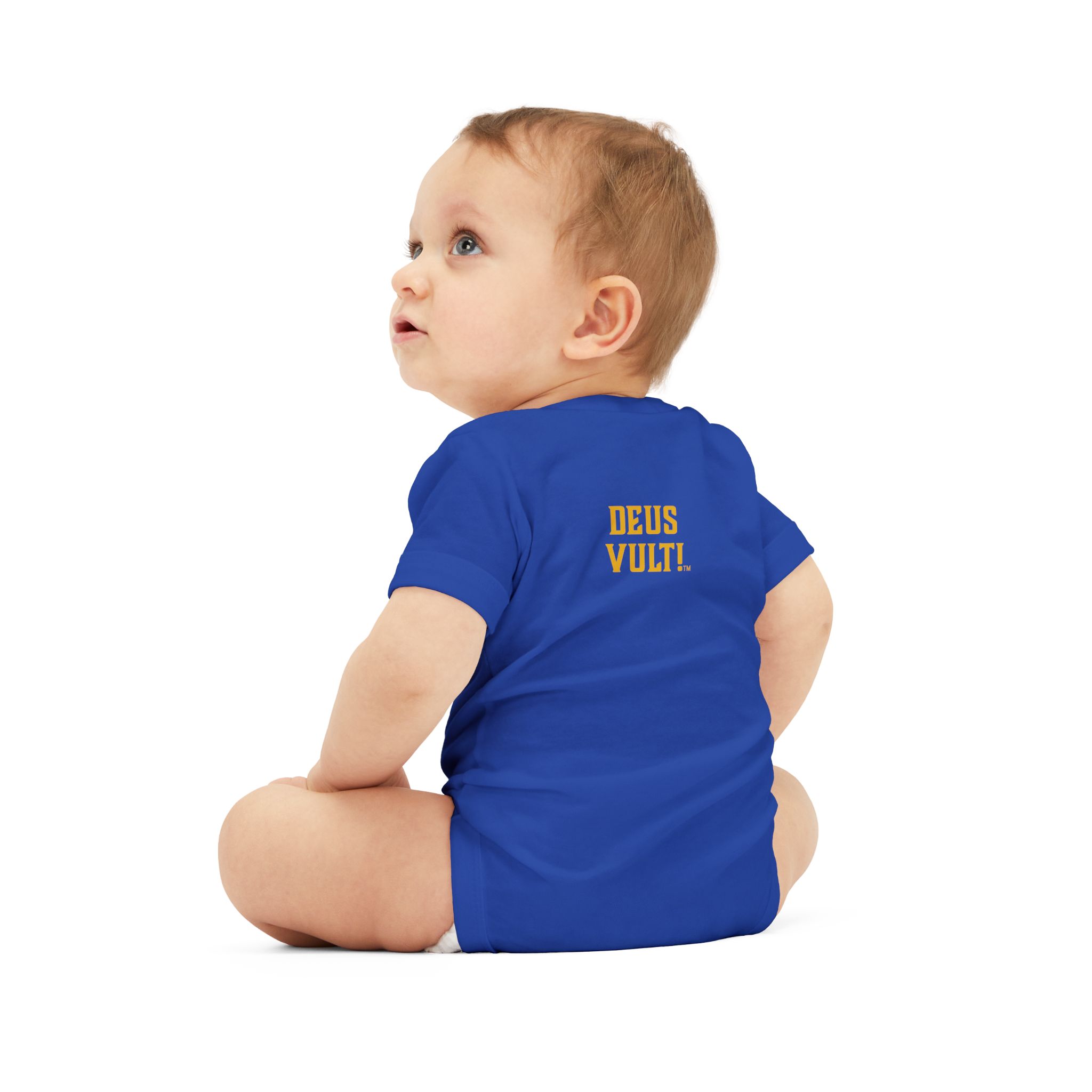 Infant Onesie – 'Deus Vult' Vintage Icon Baby Bodysuit - Image 36