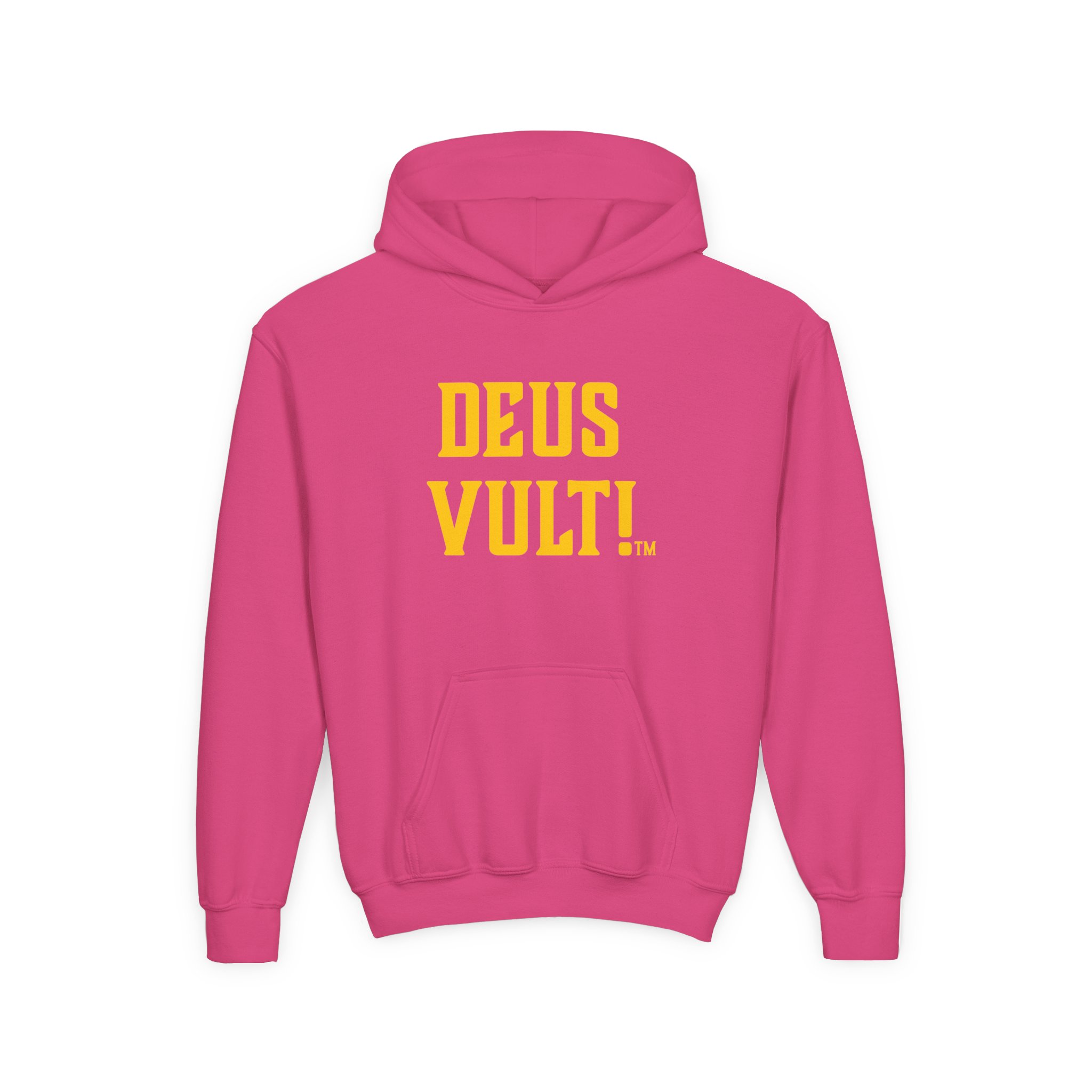 Youth Hoodie — "Deus Vult" Religious Graphic Pullover - Image 45