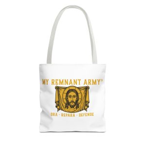 Deus Vult Tote Bag — "My Remnant Army" Catholic Crusader