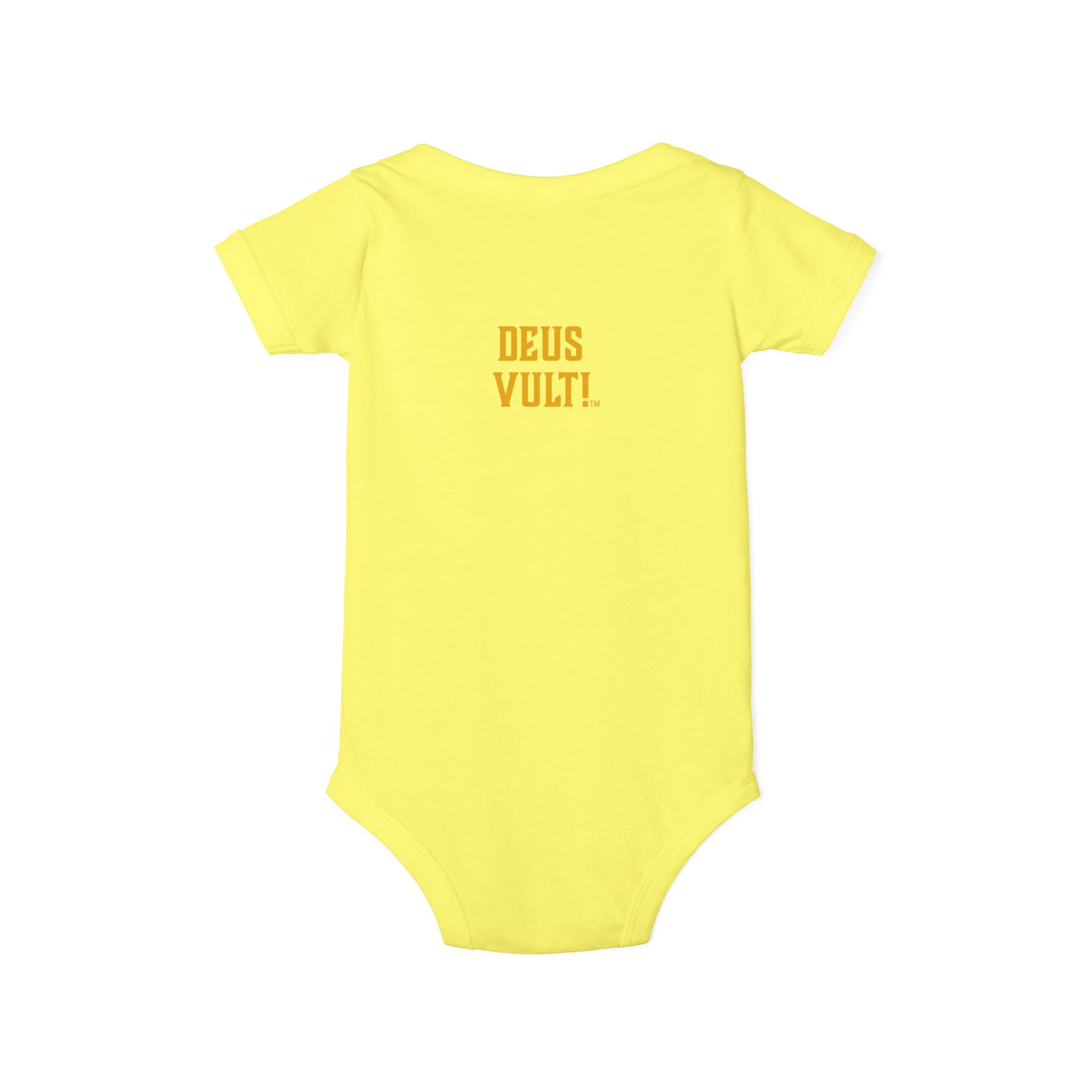 Infant Onesie – 'Deus Vult' Vintage Icon Baby Bodysuit - Image 22