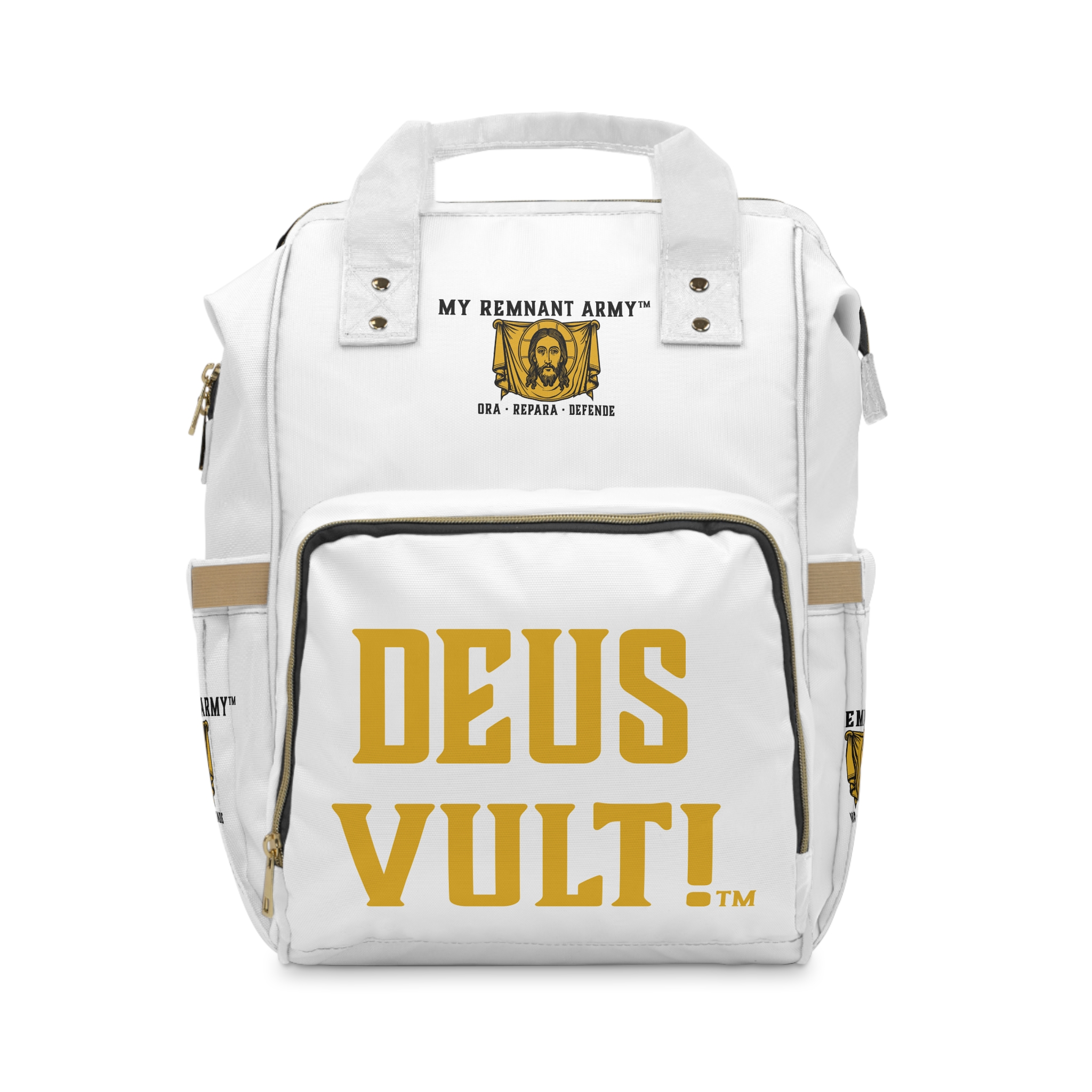 Deus Vult! Multifunctional Diaper Backpack — Tactical Baby Travel Bag