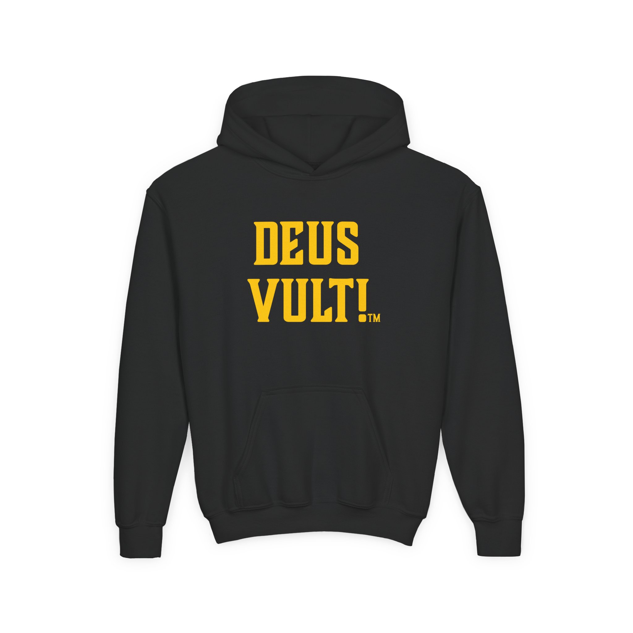 Youth Hoodie — "Deus Vult" Religious Graphic Pullover - Image 5