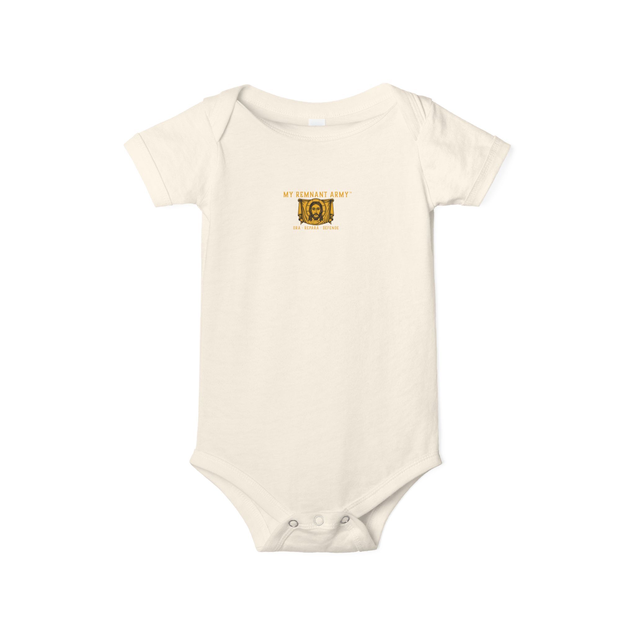 Infant Onesie – 'Deus Vult' Vintage Icon Baby Bodysuit - Image 13