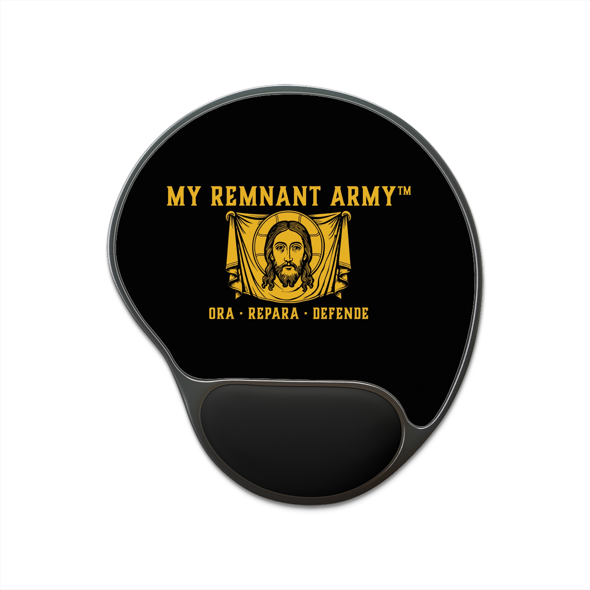 My Remnant Army Wrist-Comfort Mouse Pad — "Ora · Repara · Defende"