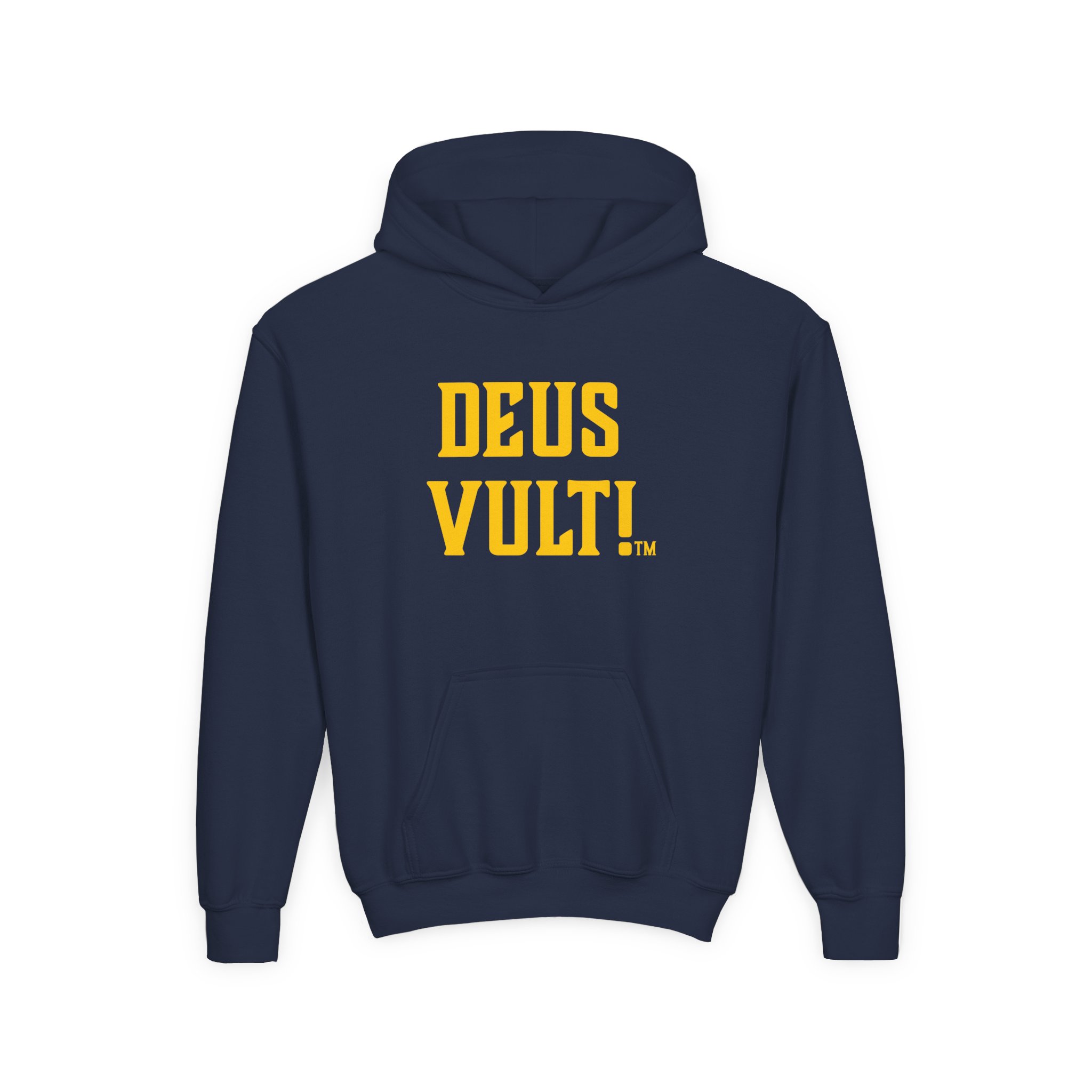 Youth Hoodie — "Deus Vult" Religious Graphic Pullover - Image 37