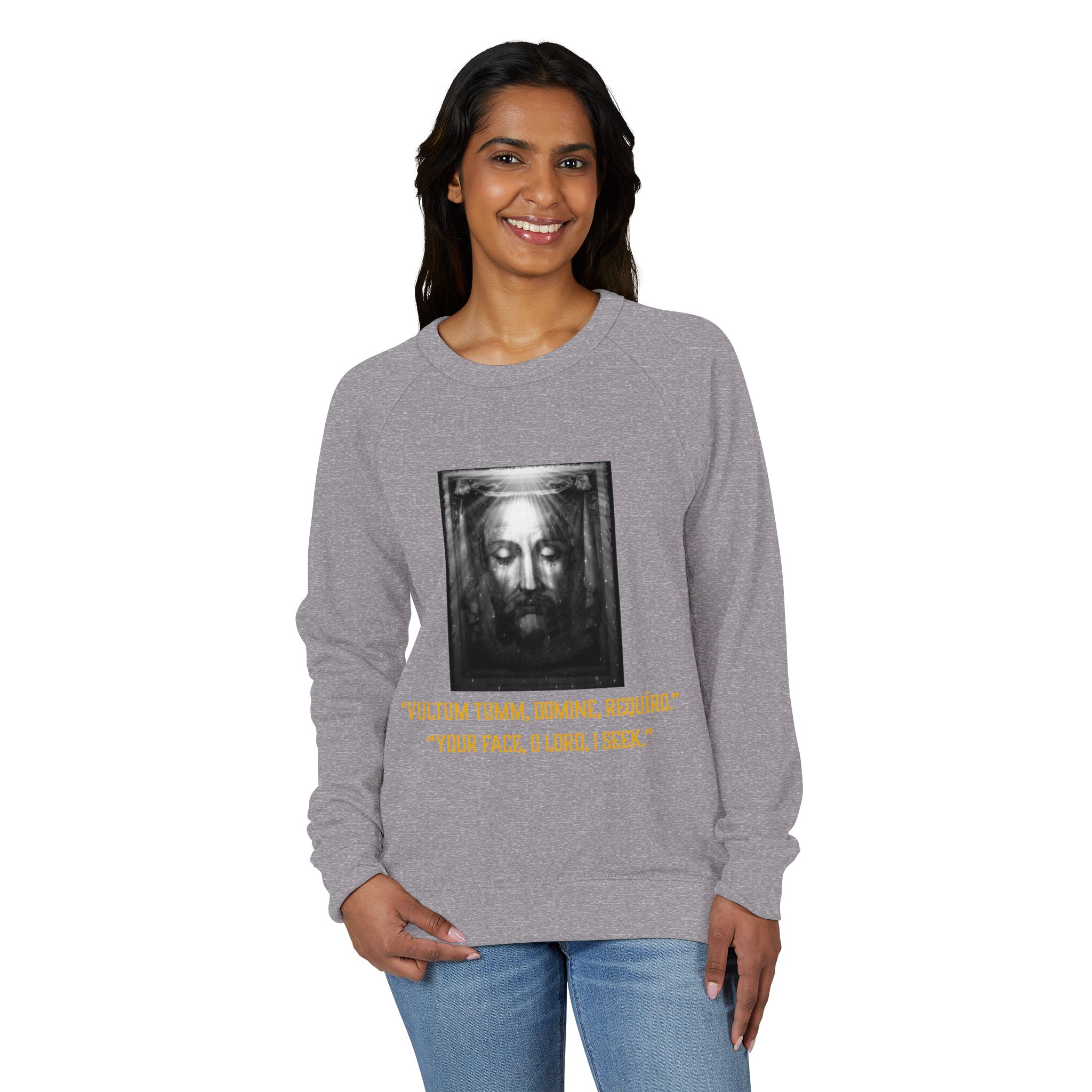 Unisex French Terry Raglan Crewneck - Image 23