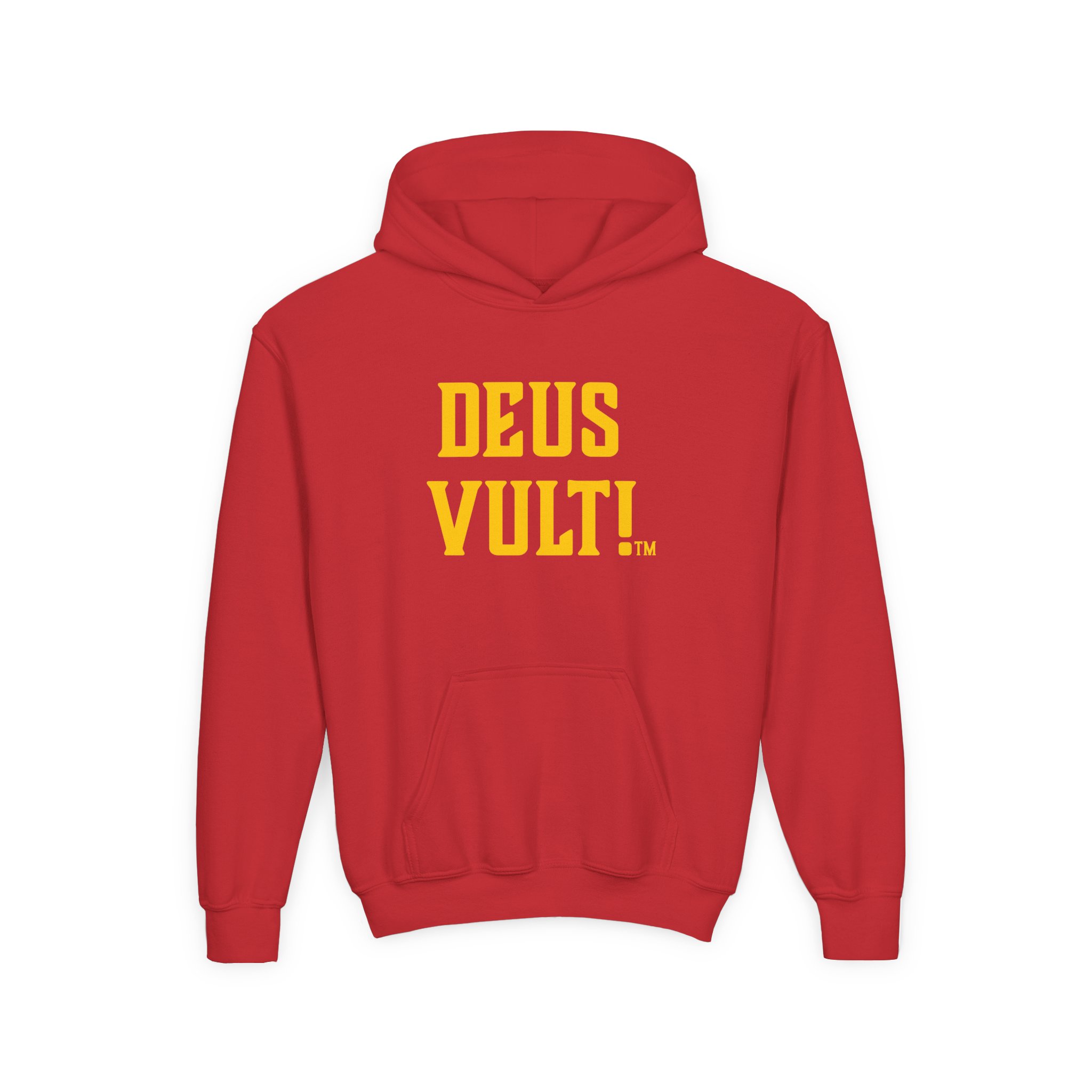 Youth Hoodie — "Deus Vult" Religious Graphic Pullover - Image 49