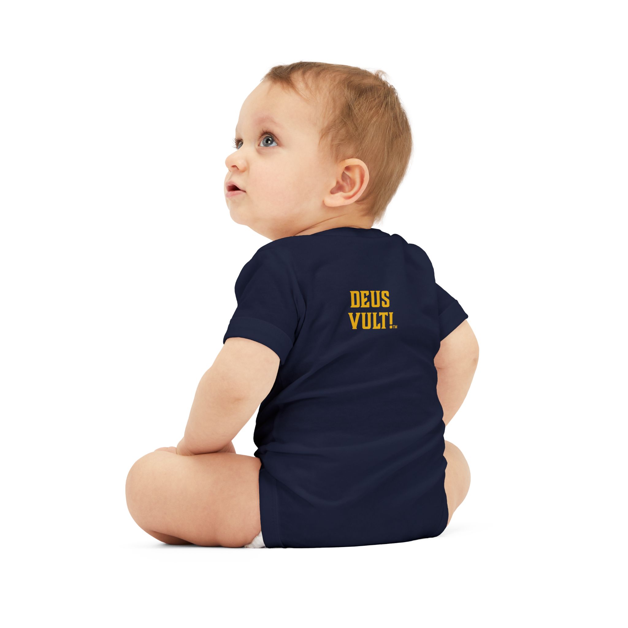 Infant Onesie – 'Deus Vult' Vintage Icon Baby Bodysuit - Image 44